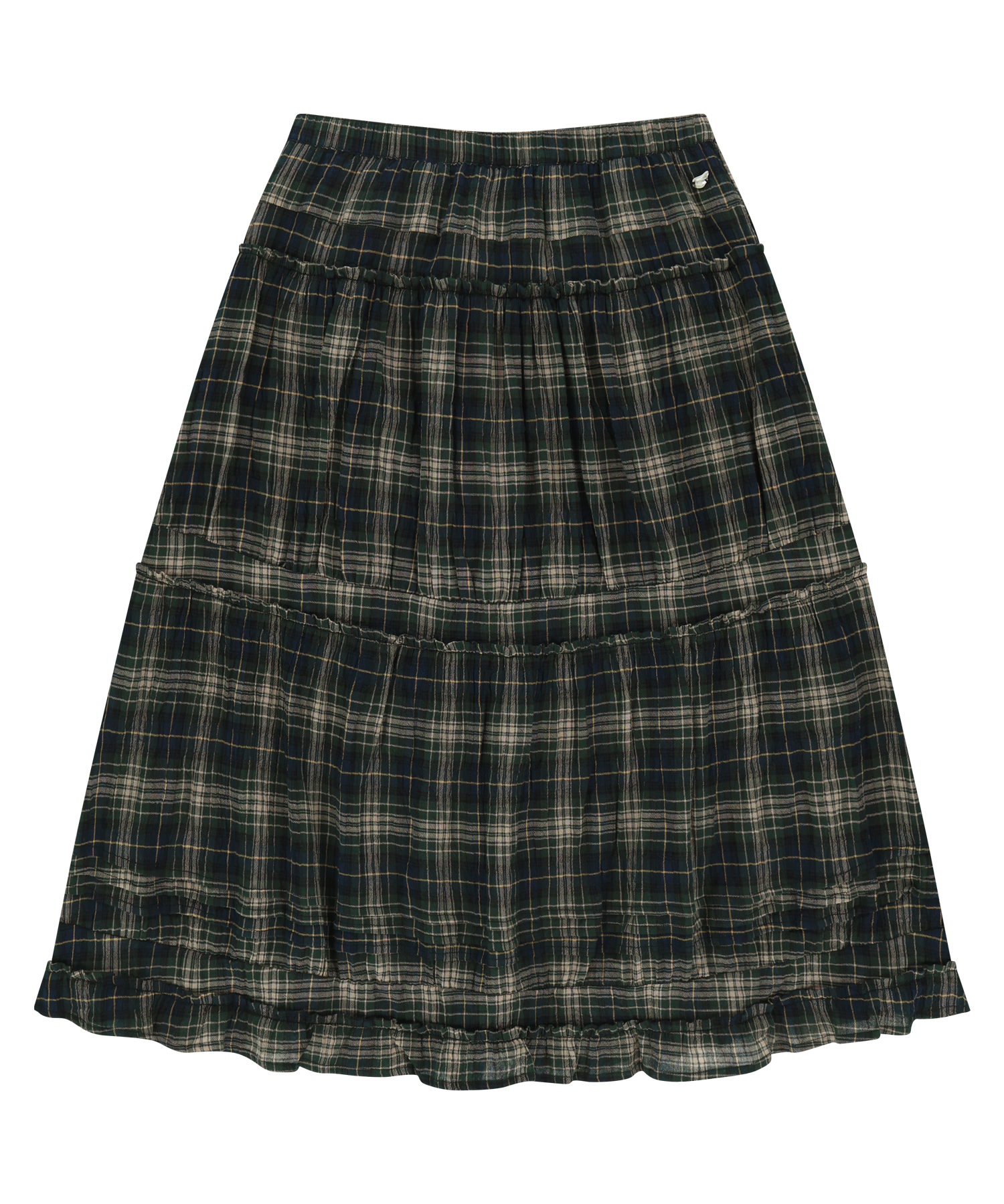 Coyseio - Shirring Midi Skirt Check product image 1 | TRAB K-Fashion Australia