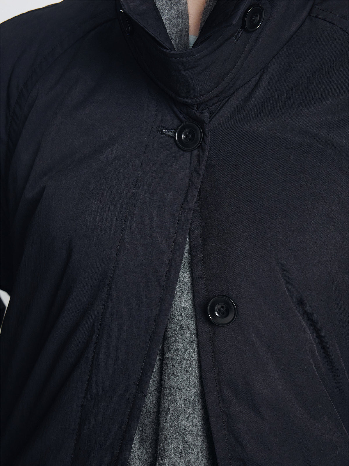 Tonywack - Tailored Trench Puffer Coat (Black) product image 6 | TRAB K-Fashion Australia