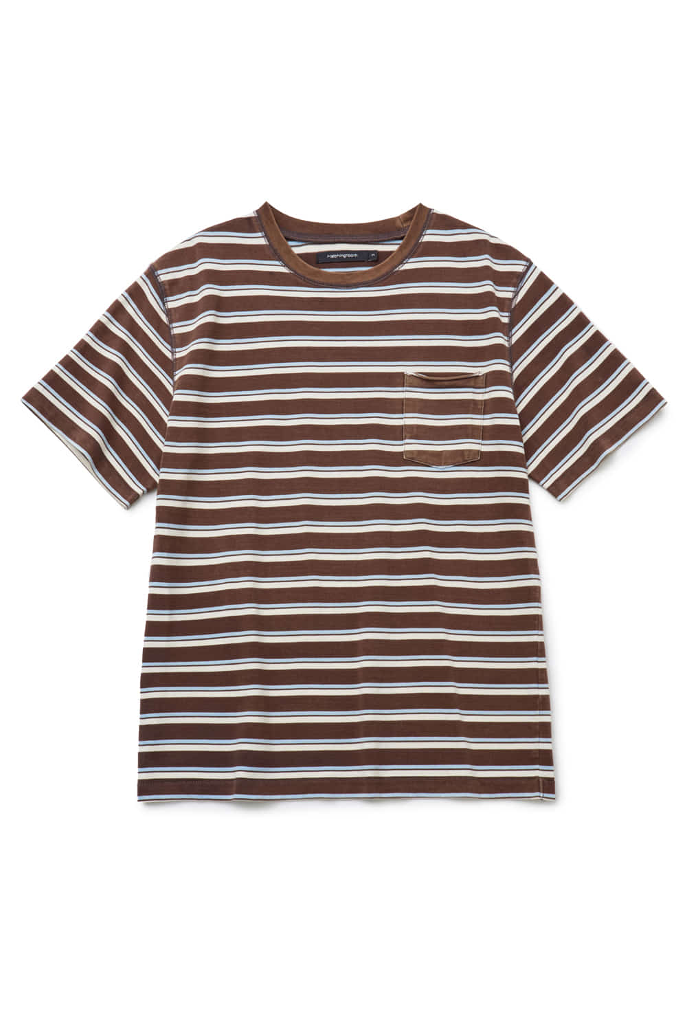 Hatchingroom - Bleached Stripe Tee (Brown) product image 2 | TRAB K-Fashion Australia