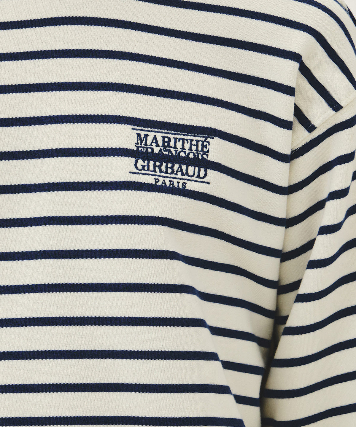 Marithe & Francois Girbaud - Small Classic Logo Stripe Sweatshirt (Ivory) product image 4 | TRAB K-Fashion Australia
