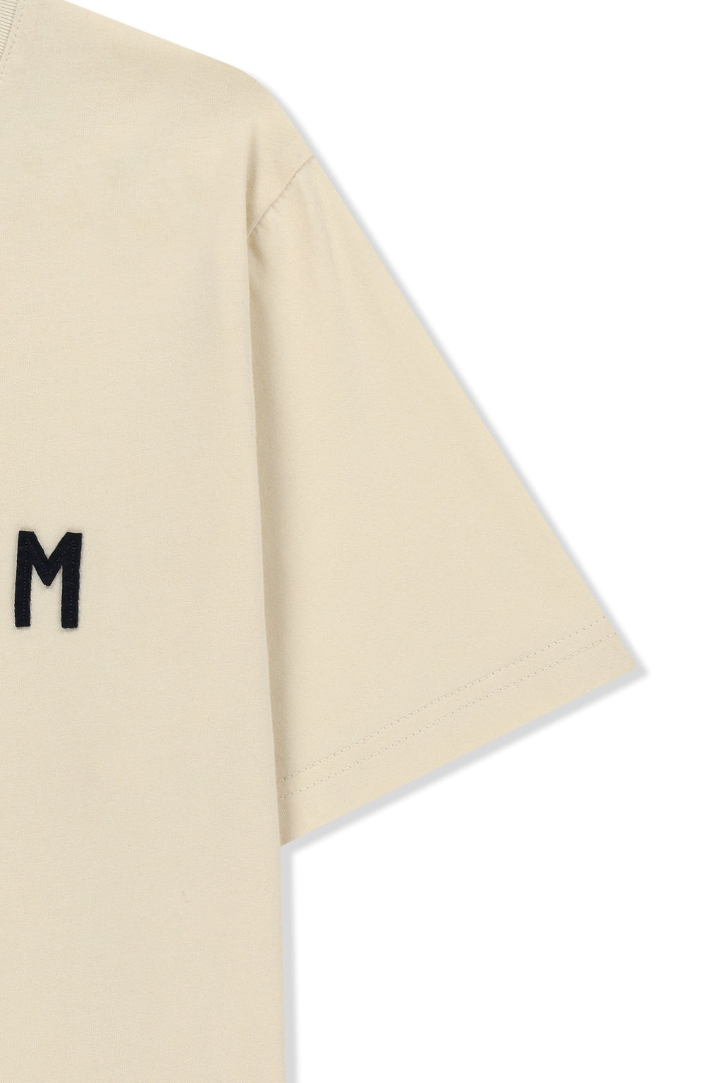 Matin Kim - Applique Felt Logo Top (Cream) product image 5 | TRAB K-Fashion Australia
