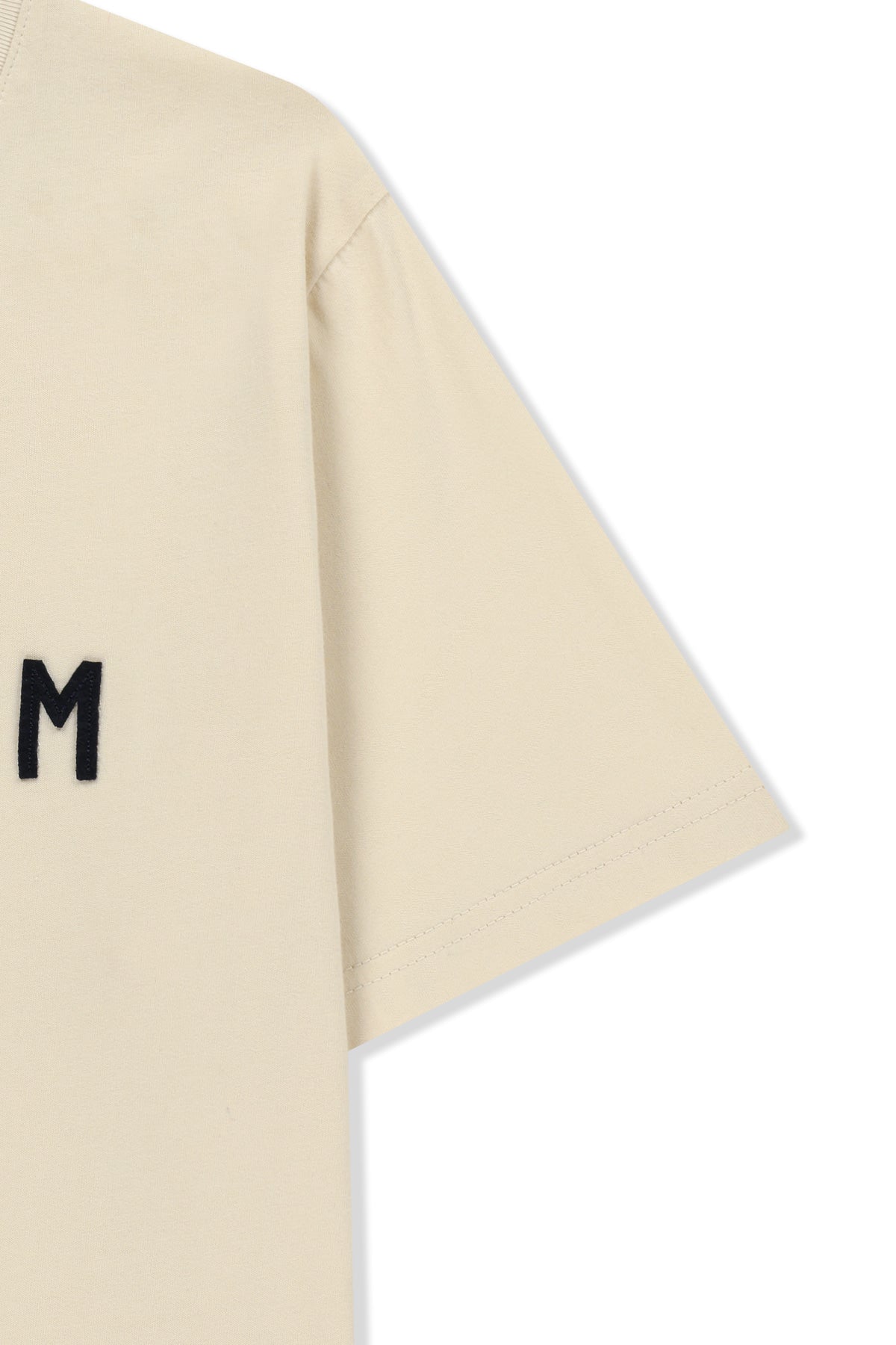 Matin Kim - Applique Felt Logo Top (Cream) product image 5 | TRAB K-Fashion Australia