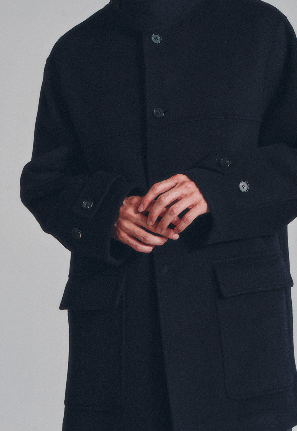Art if acts - Handmade Car Coat (Deep Navy) product image 6 | TRAB K-Fashion Australia