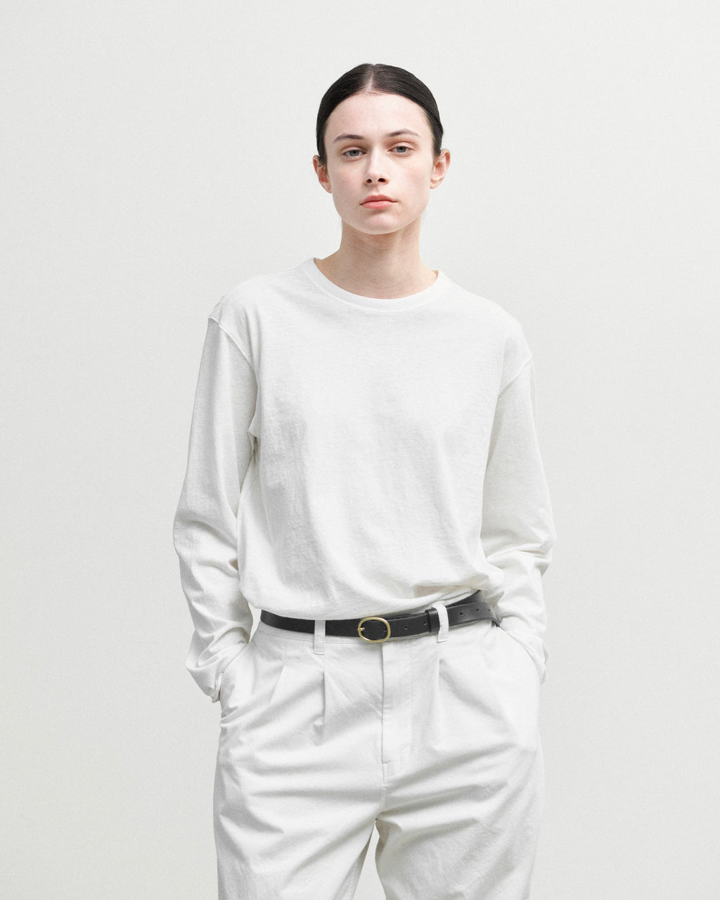 Brownyard - Cut Off Long Sleeve (Ivory) product image 1 | TRAB K-Fashion Australia