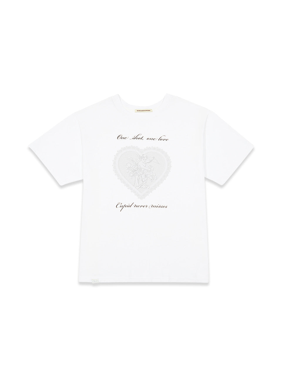 Margarin Fingers - Heart Cupid T-Shirt (White) product image 2 | TRAB K-Fashion Australia