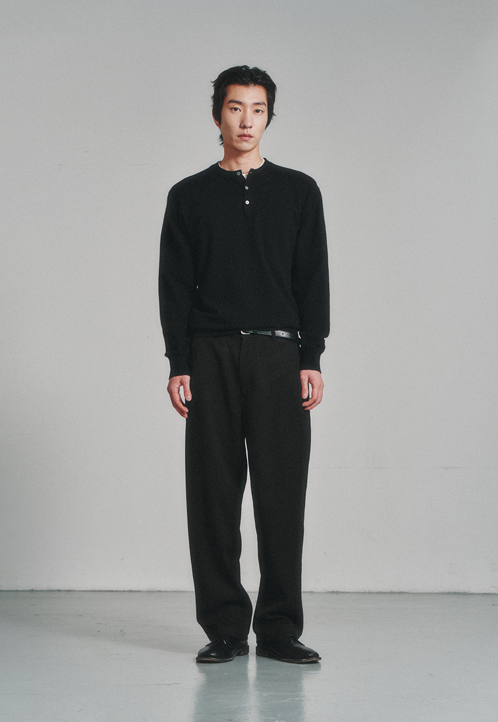 Art if acts - Comfy Side Tuck Curved Trousers (Black) product image 2 | TRAB K-Fashion Australia
