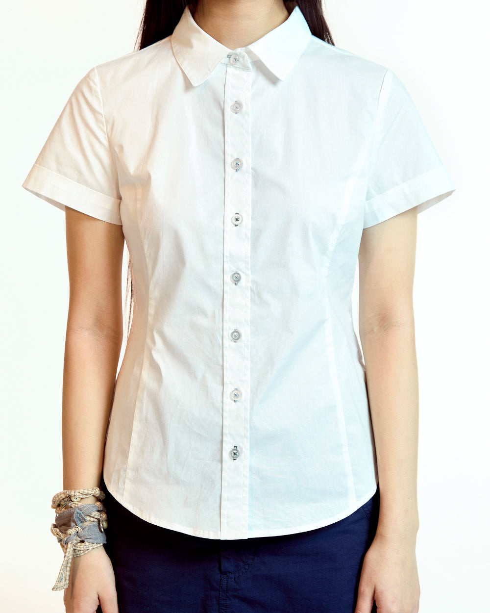 Coyseio - Nana Half Shirt (White) product image 6 | TRAB K-Fashion Australia