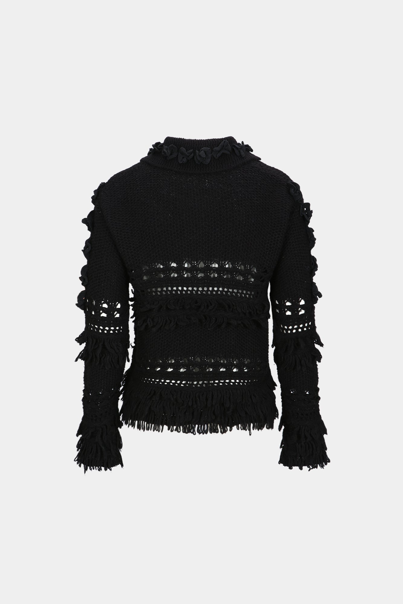 Andersson Bell - Loches Flower Polo Sweater (Black) product image 10 | TRAB K-Fashion Australia