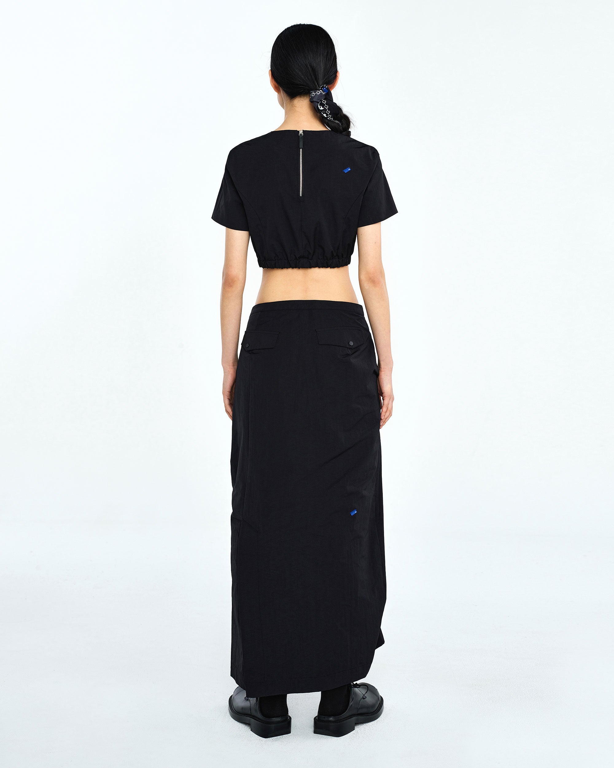 Ader Error - Flut cropped t-shirt (Noir) product image 6 | TRAB K-Fashion Australia