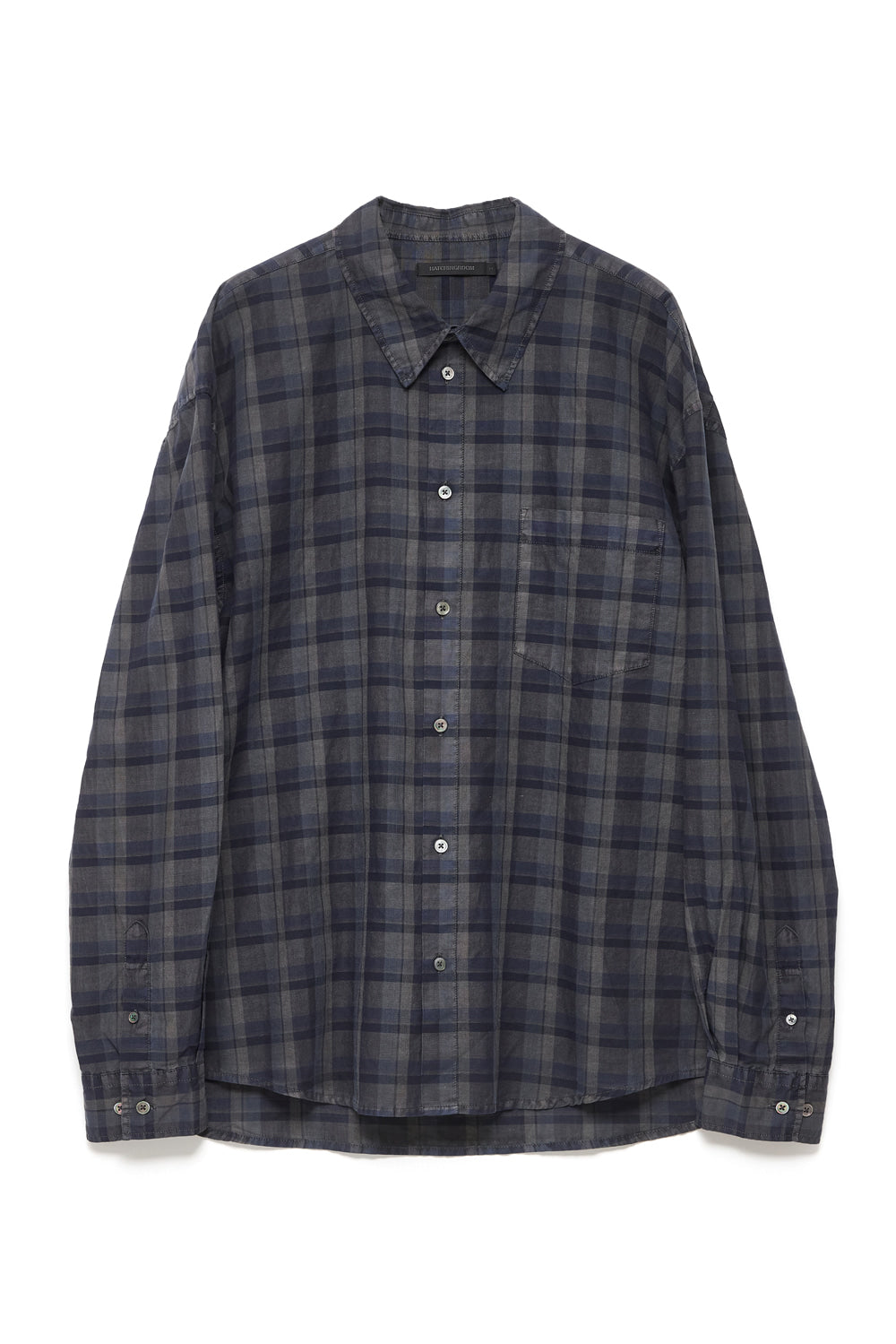 Hatchingroom - Classic Shirt (Dyed Blue/Charcoal) product image 1 | TRAB K-Fashion Australia