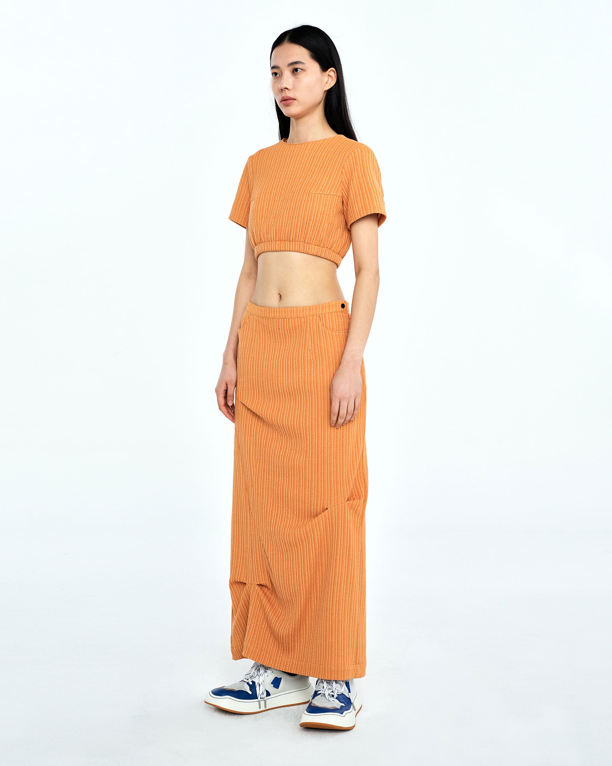 Ader Error - Flut cropped t-shirt (Orange) product image 4 | TRAB K-Fashion Australia