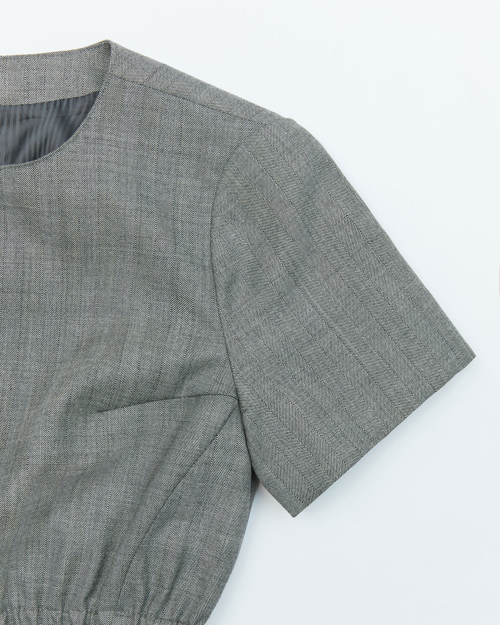 Ader Error - Flut cropped t-shirt (Gray) product image 7 | TRAB K-Fashion Australia