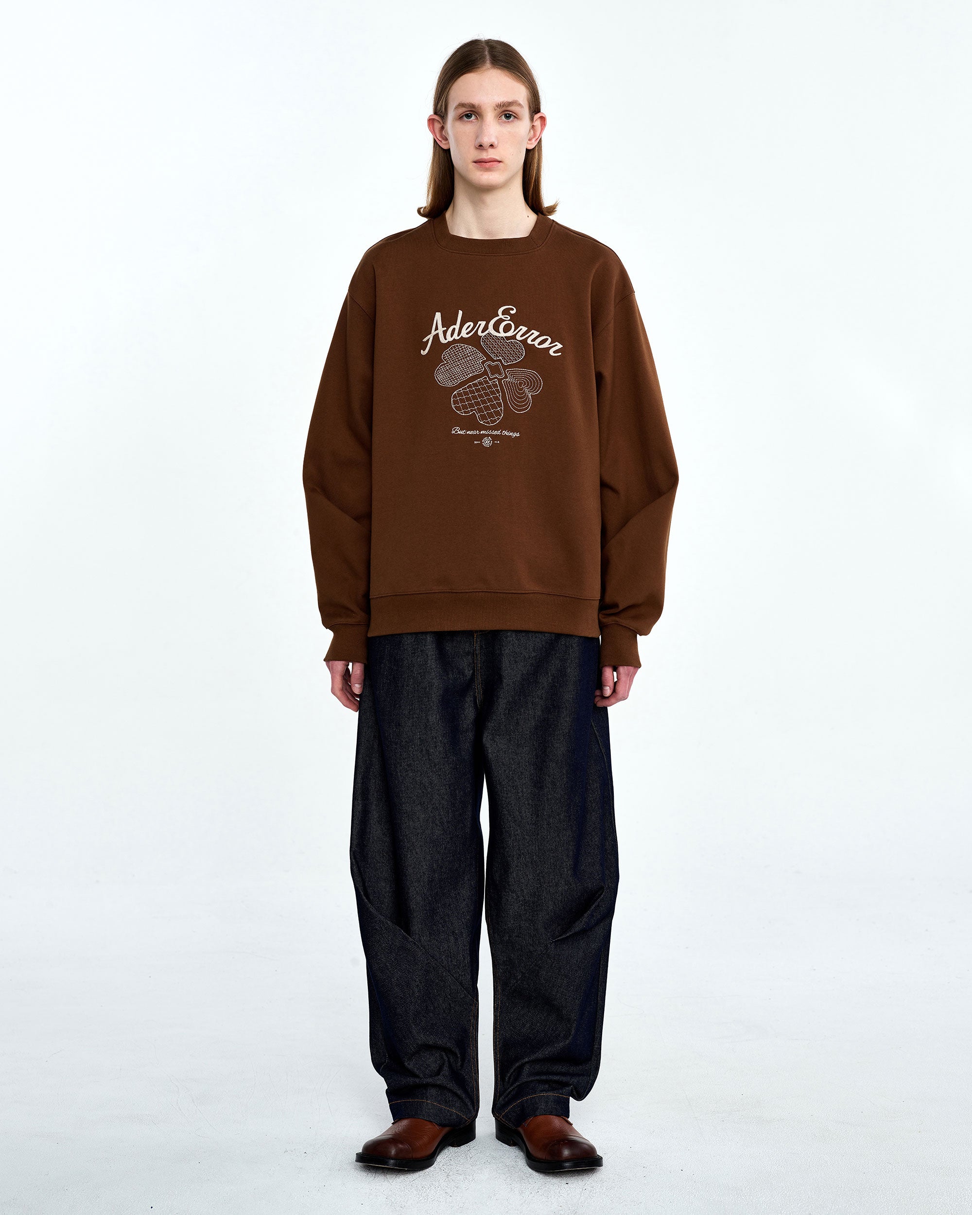 Ader Error - Tever logo sweatshirt (Brown) product image 3 | TRAB K-Fashion Australia