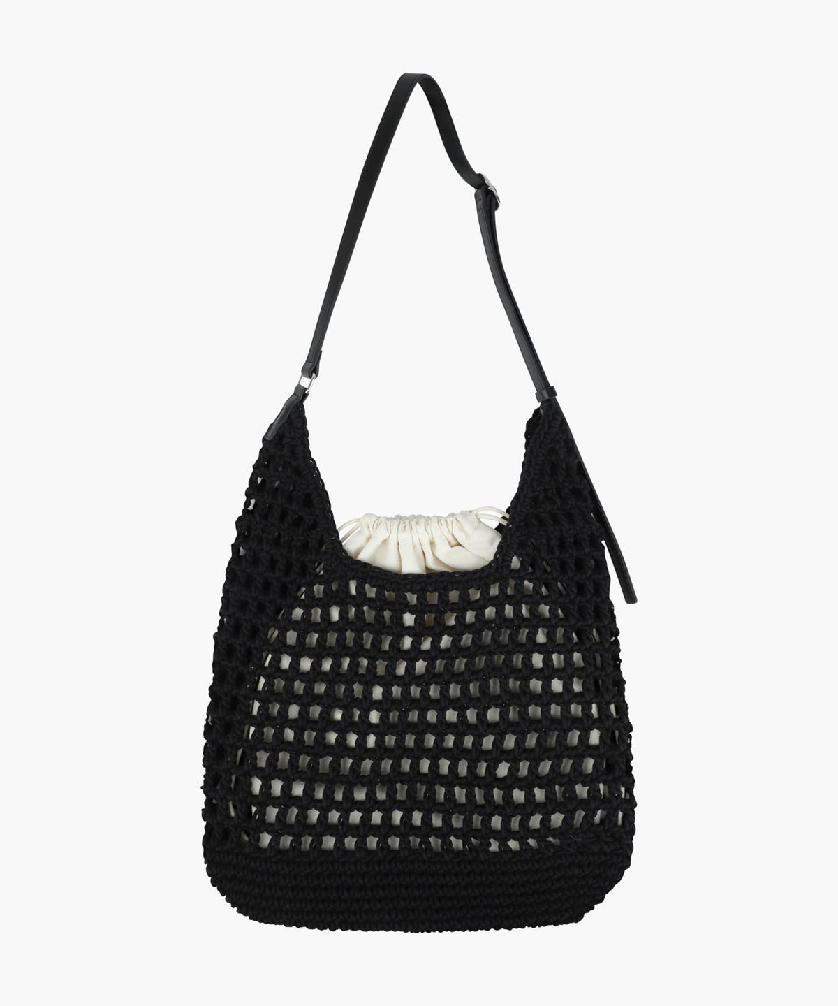 Marithe & Francois Girbaud - Macrame Hobo Bag (Black) product image 2 | TRAB K-Fashion Australia
