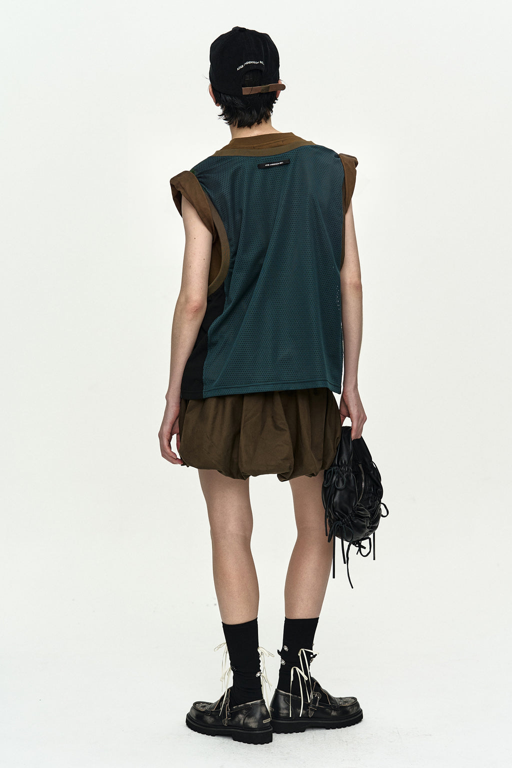 Andersson Bell - Basketball Jersey Layered Roll Up T-Shirt (Khaki/Green) product image 4 | TRAB K-Fashion Australia