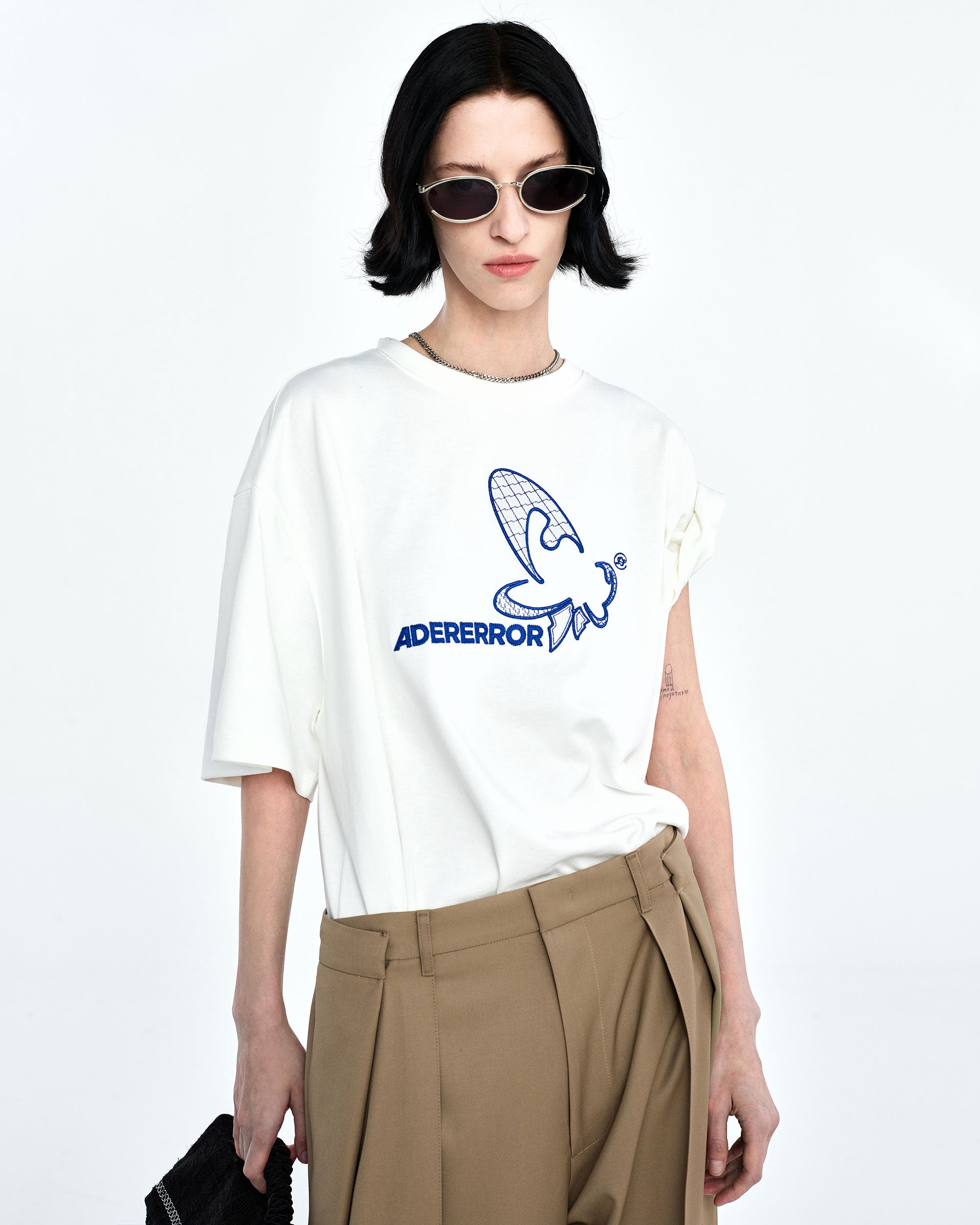 Ader Error - Butterfy logo t-shirt (White) product image 2 | TRAB K-Fashion Australia