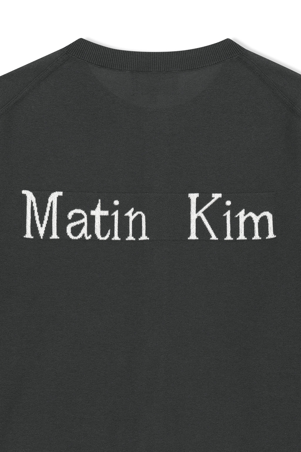 Matin Kim - Back Logo Sheer Cardigan (Charcoal) product image 5 | TRAB K-Fashion Australia