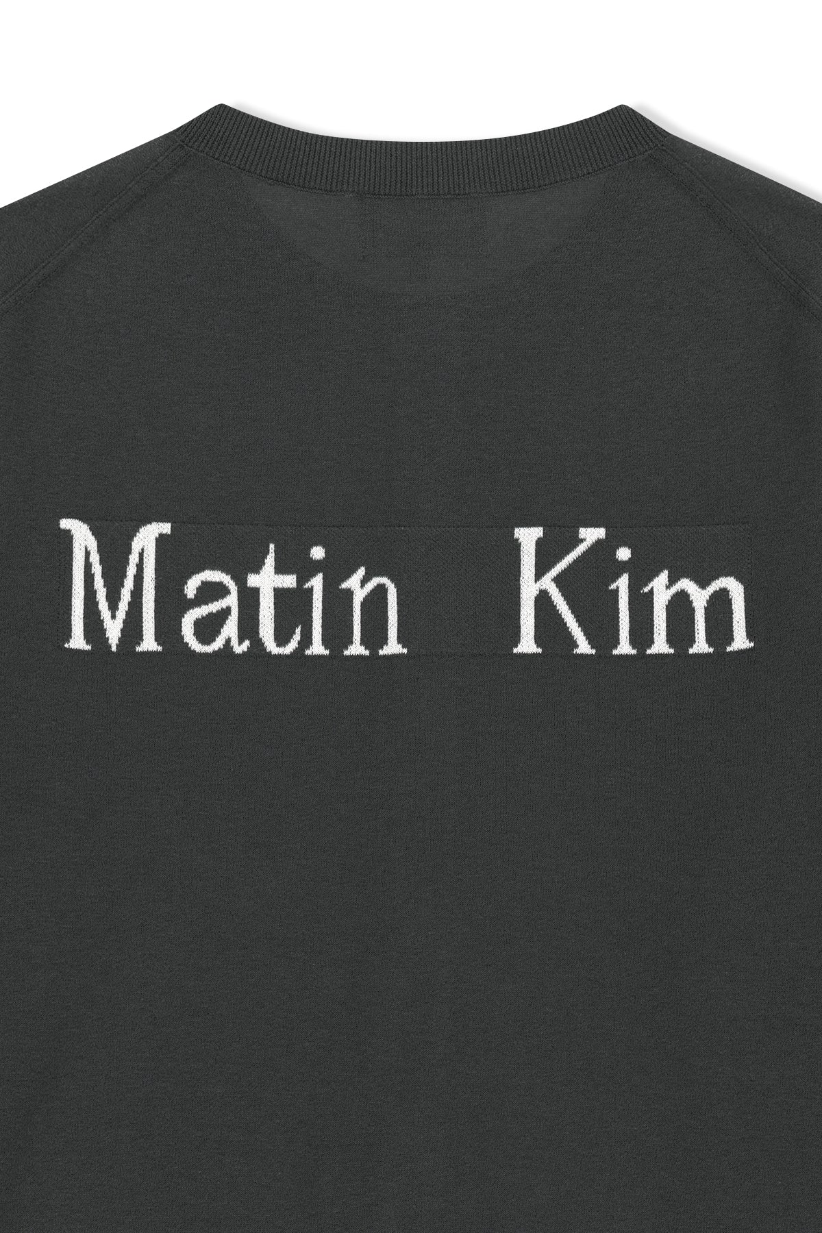Matin Kim - Back Logo Sheer Cardigan (Charcoal) product image 5 | TRAB K-Fashion Australia