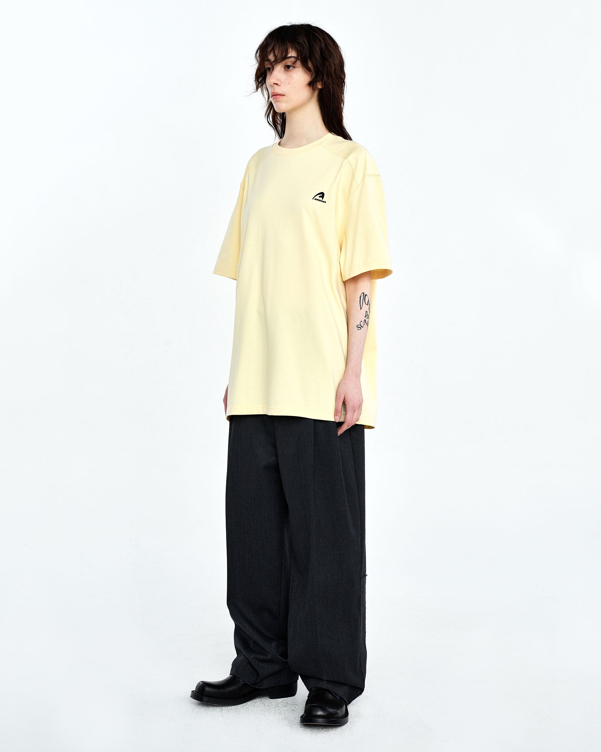 Ader Error - A-peec logo t-shirt (Yellow) product image 4 | TRAB K-Fashion Australia
