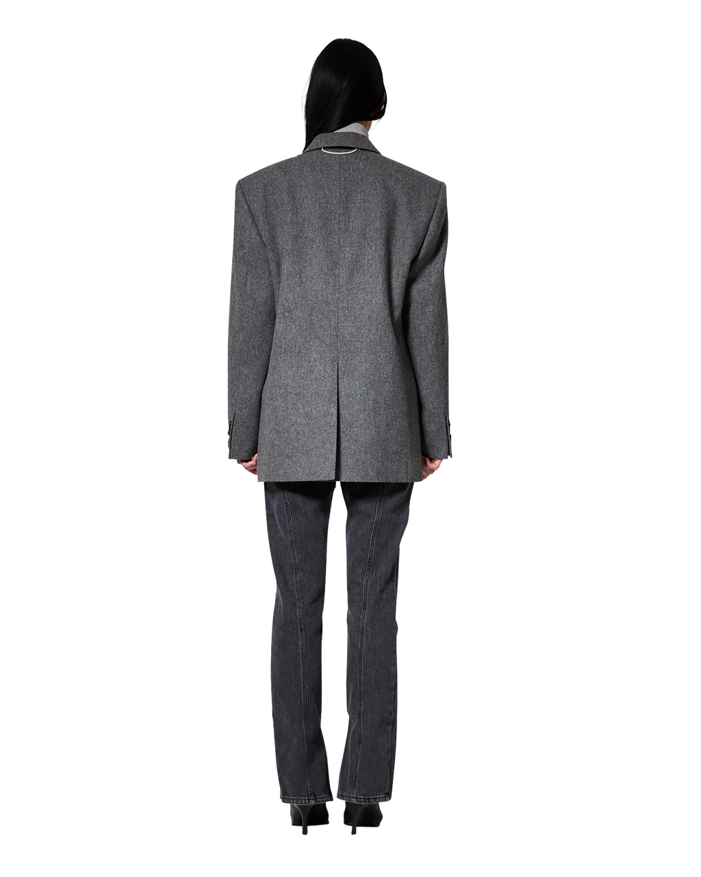 Kimhe Kim - Daniel Jacket With Belt (Grey) product image 4 | TRAB K-Fashion Australia