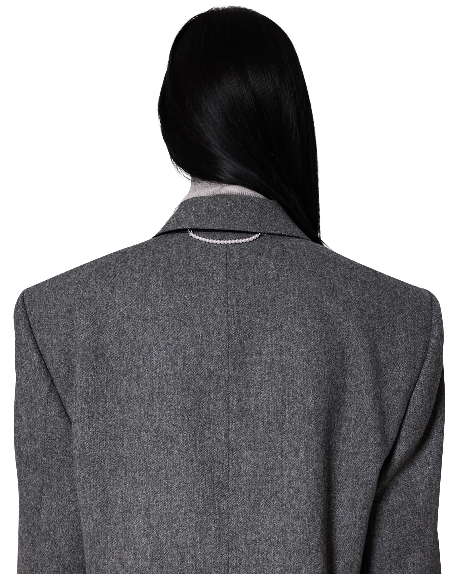 Kimhe Kim - Daniel Jacket With Belt (Grey) product image 12 | TRAB K-Fashion Australia