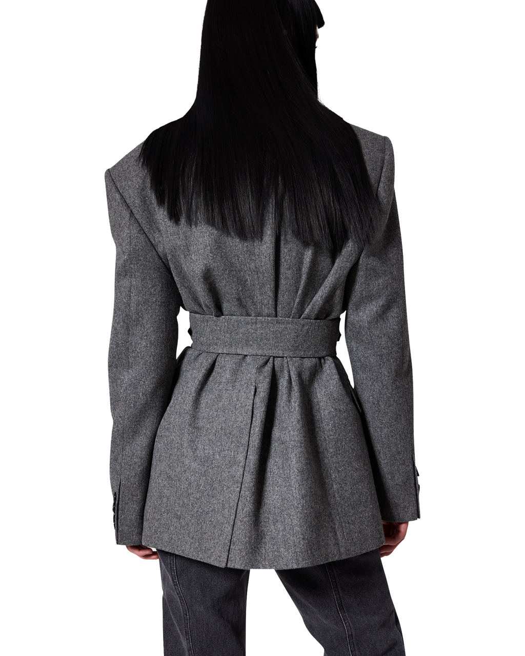 Kimhe Kim - Daniel Jacket With Belt (Grey) product image 8 | TRAB K-Fashion Australia