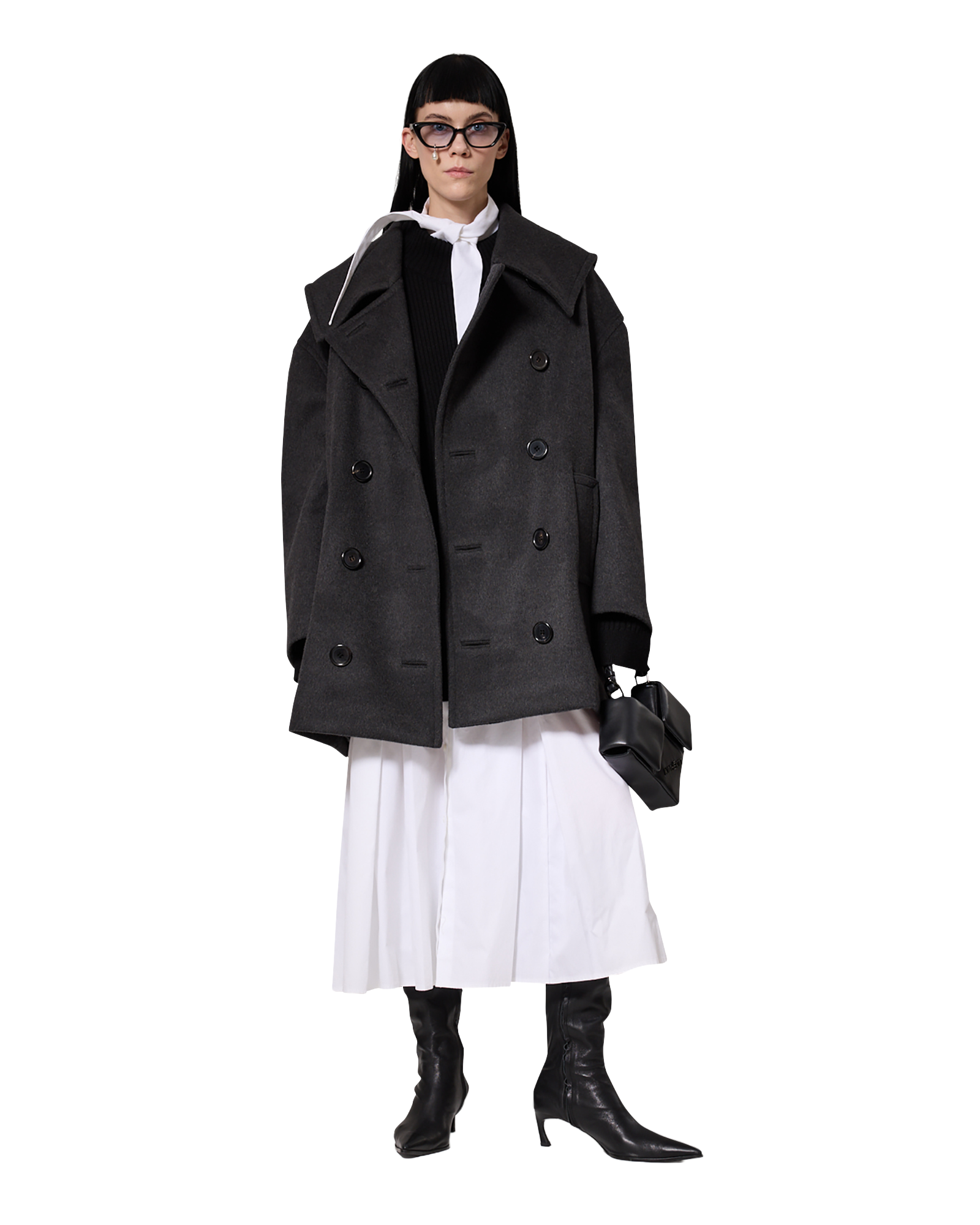 Kimhe Kim - Amelie Oversized Coat (Grey) product image 1 | TRAB K-Fashion Australia
