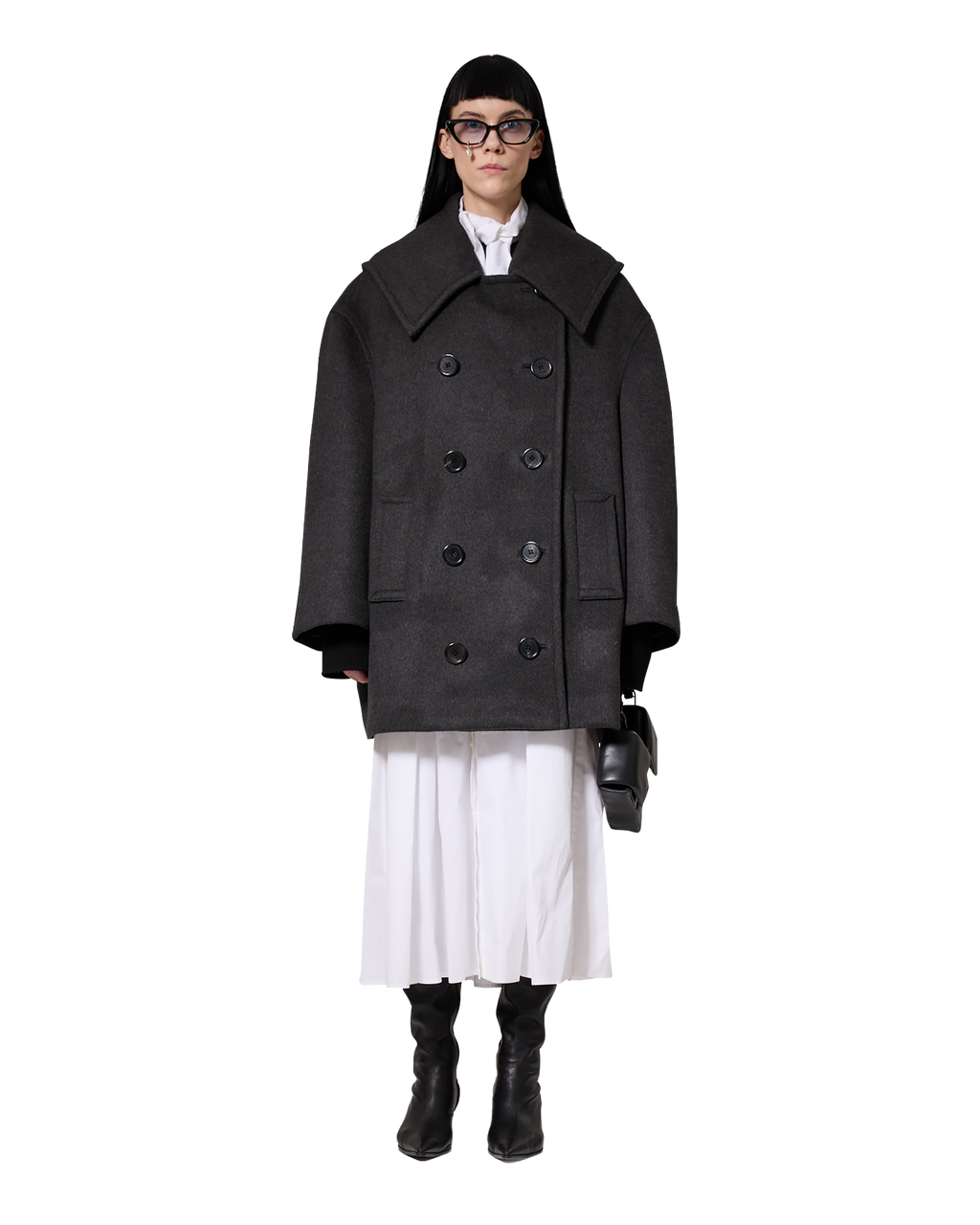 Kimhe Kim - Amelie Oversized Coat (Grey) product image 2 | TRAB K-Fashion Australia