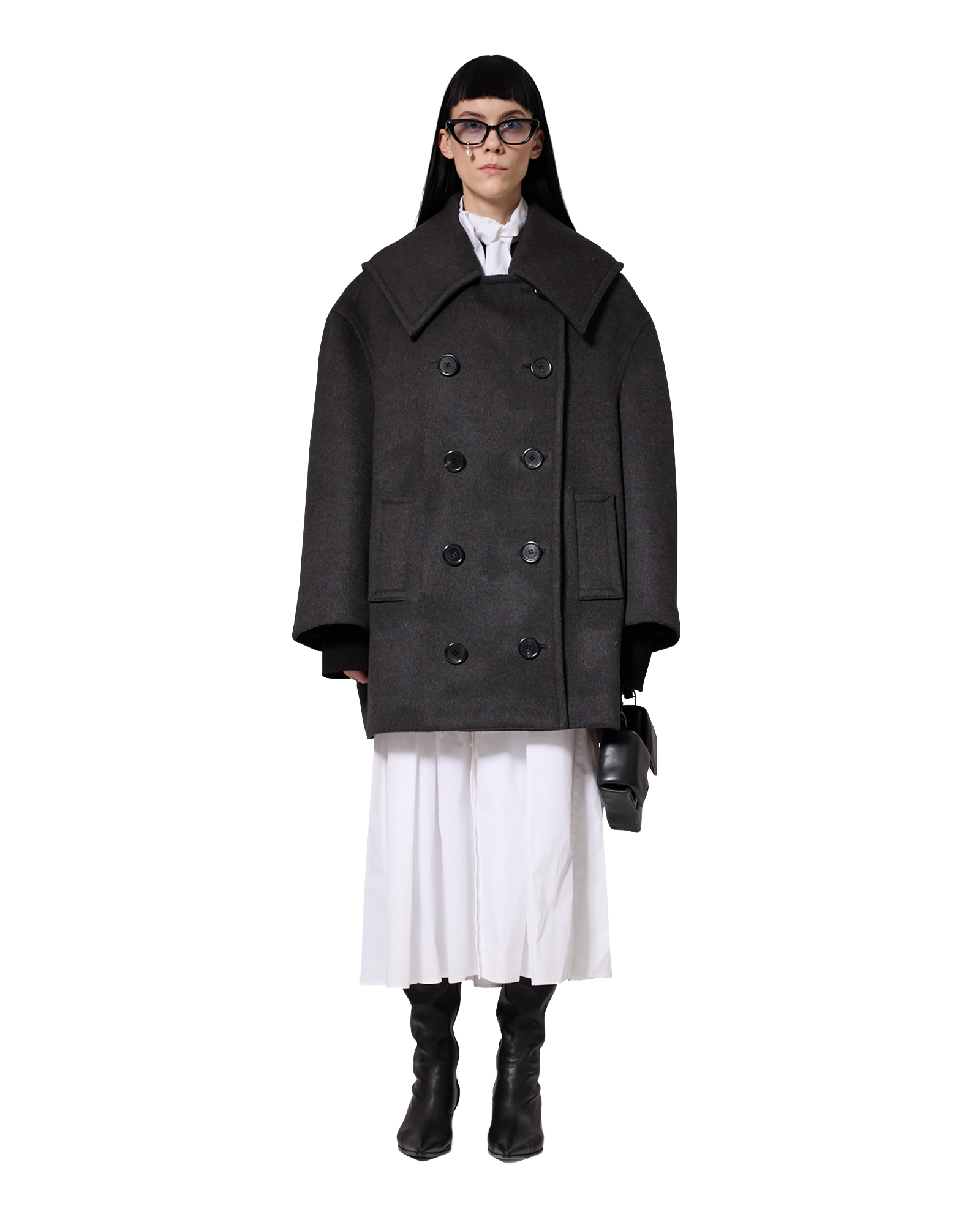Kimhe Kim - Amelie Oversized Coat (Grey) product image 2 | TRAB K-Fashion Australia