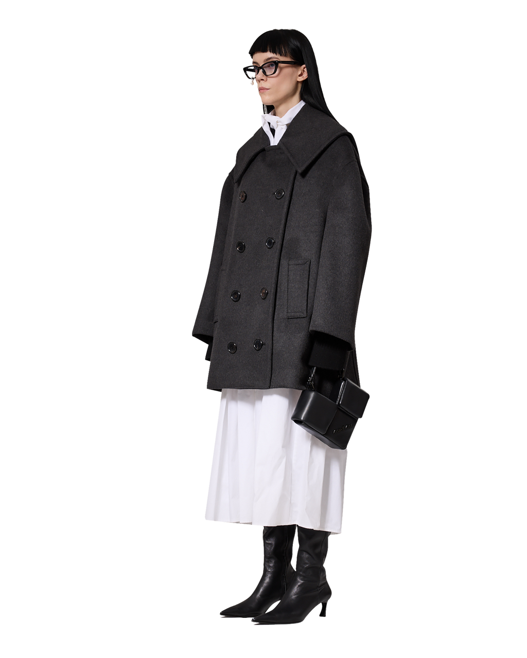 Kimhe Kim - Amelie Oversized Coat (Grey) product image 3 | TRAB K-Fashion Australia