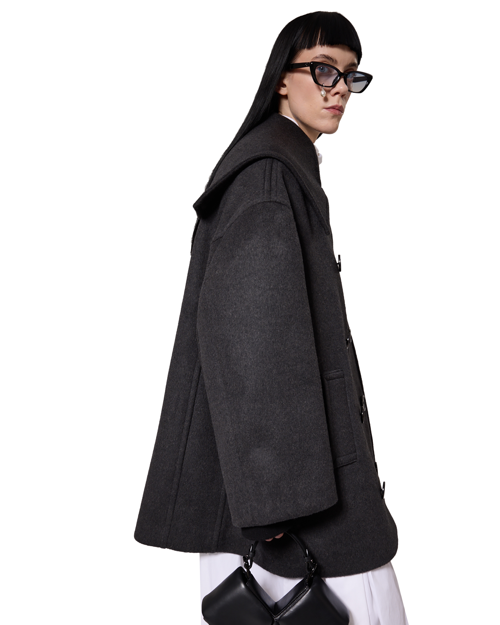Kimhe Kim - Amelie Oversized Coat (Grey) product image 8 | TRAB K-Fashion Australia