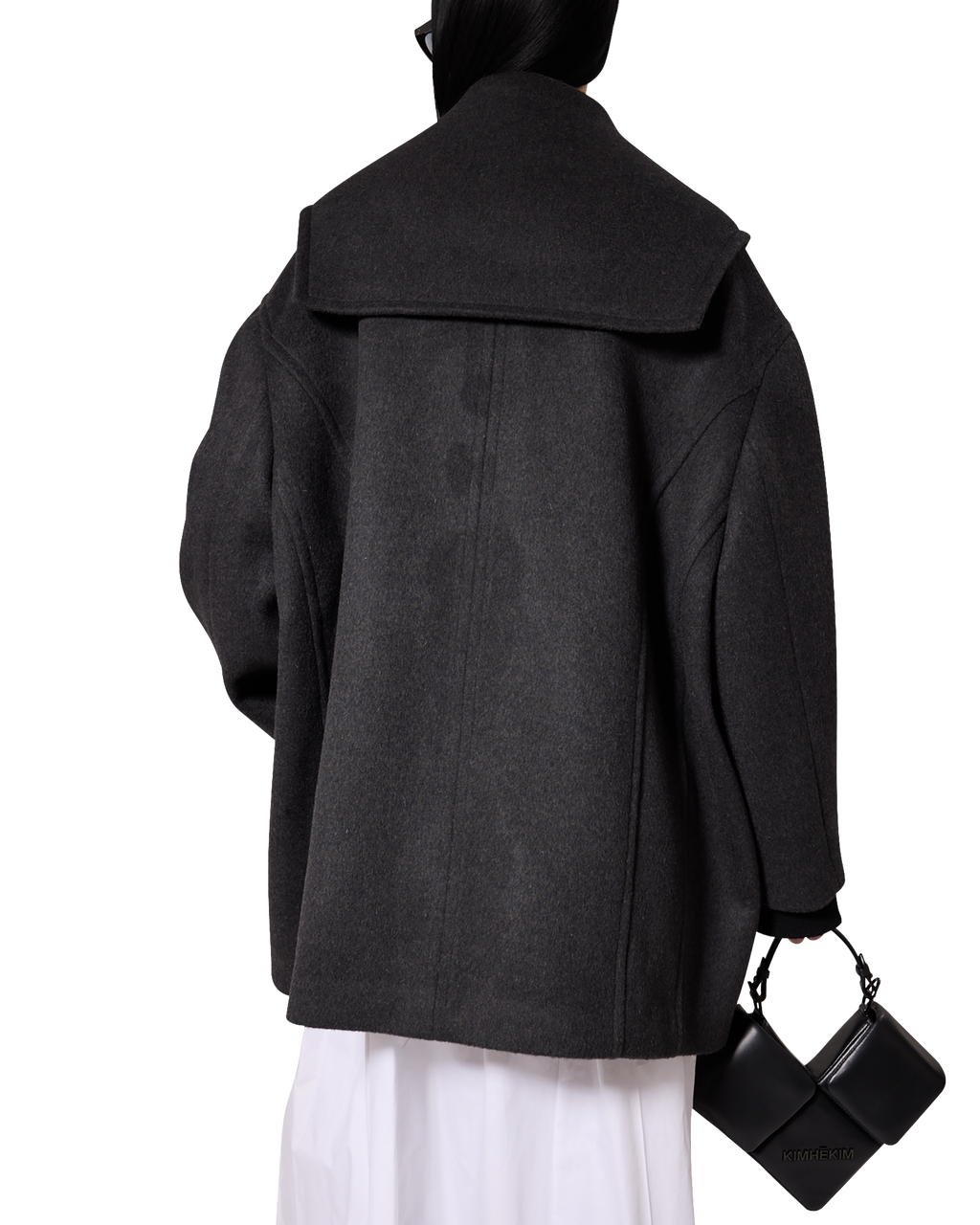 Kimhe Kim - Amelie Oversized Coat (Grey) product image 11 | TRAB K-Fashion Australia