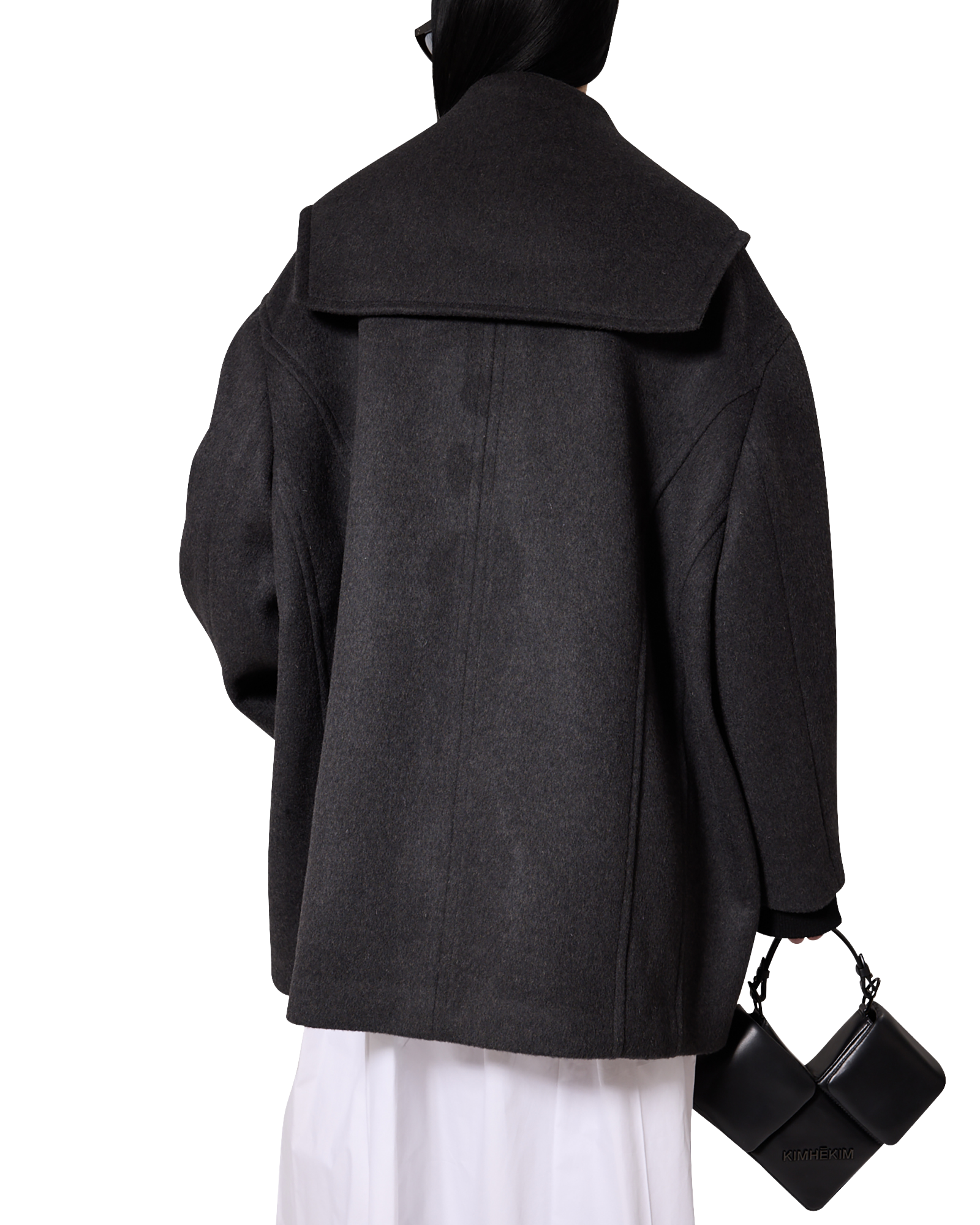 Kimhe Kim - Amelie Oversized Coat (Grey) product image 11 | TRAB K-Fashion Australia