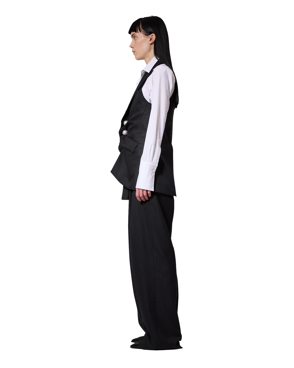Kimhe Kim - Striped Venus Vest (Black) product image 4 | TRAB K-Fashion Australia