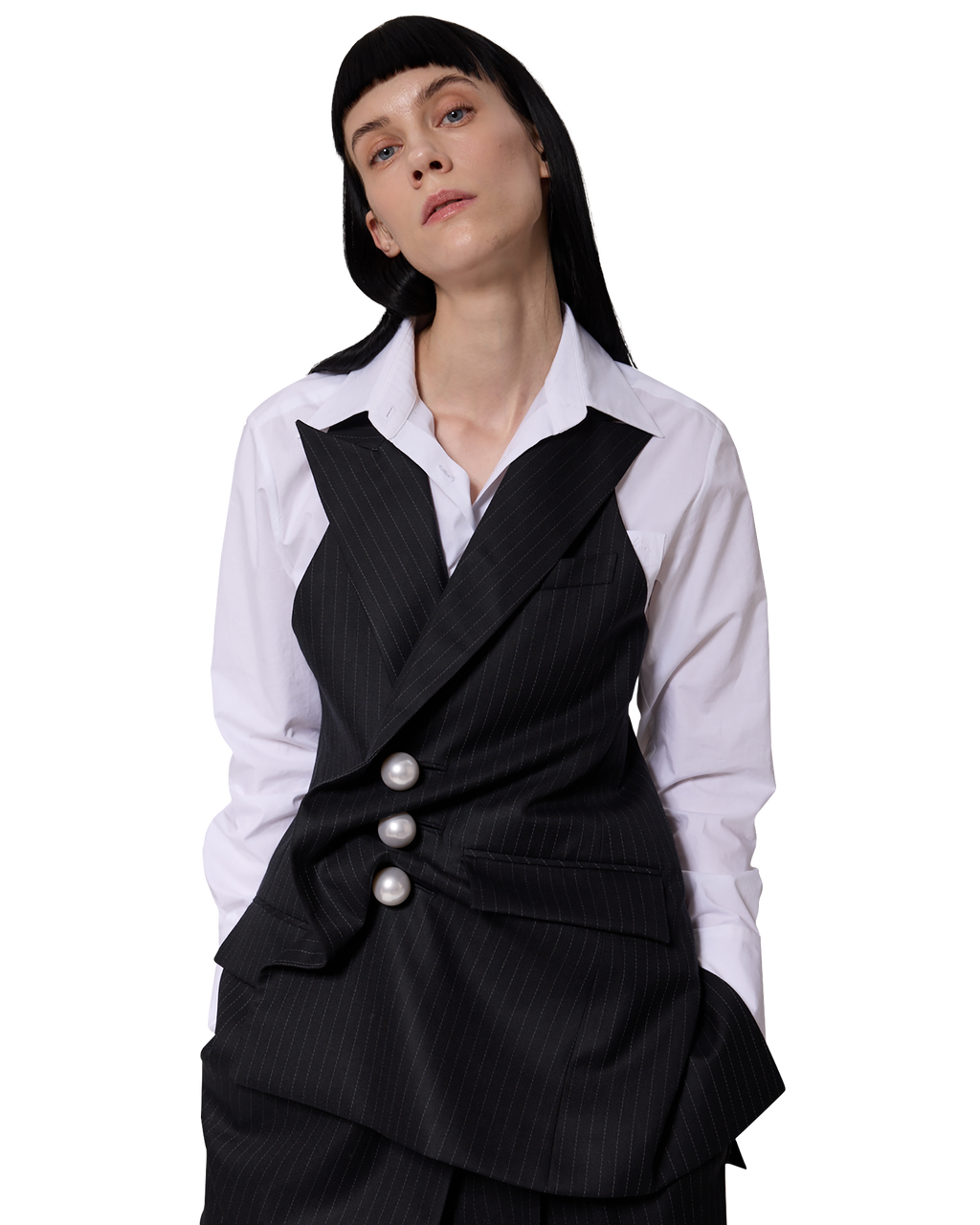 Kimhe Kim - Striped Venus Vest (Black) product image 7 | TRAB K-Fashion Australia