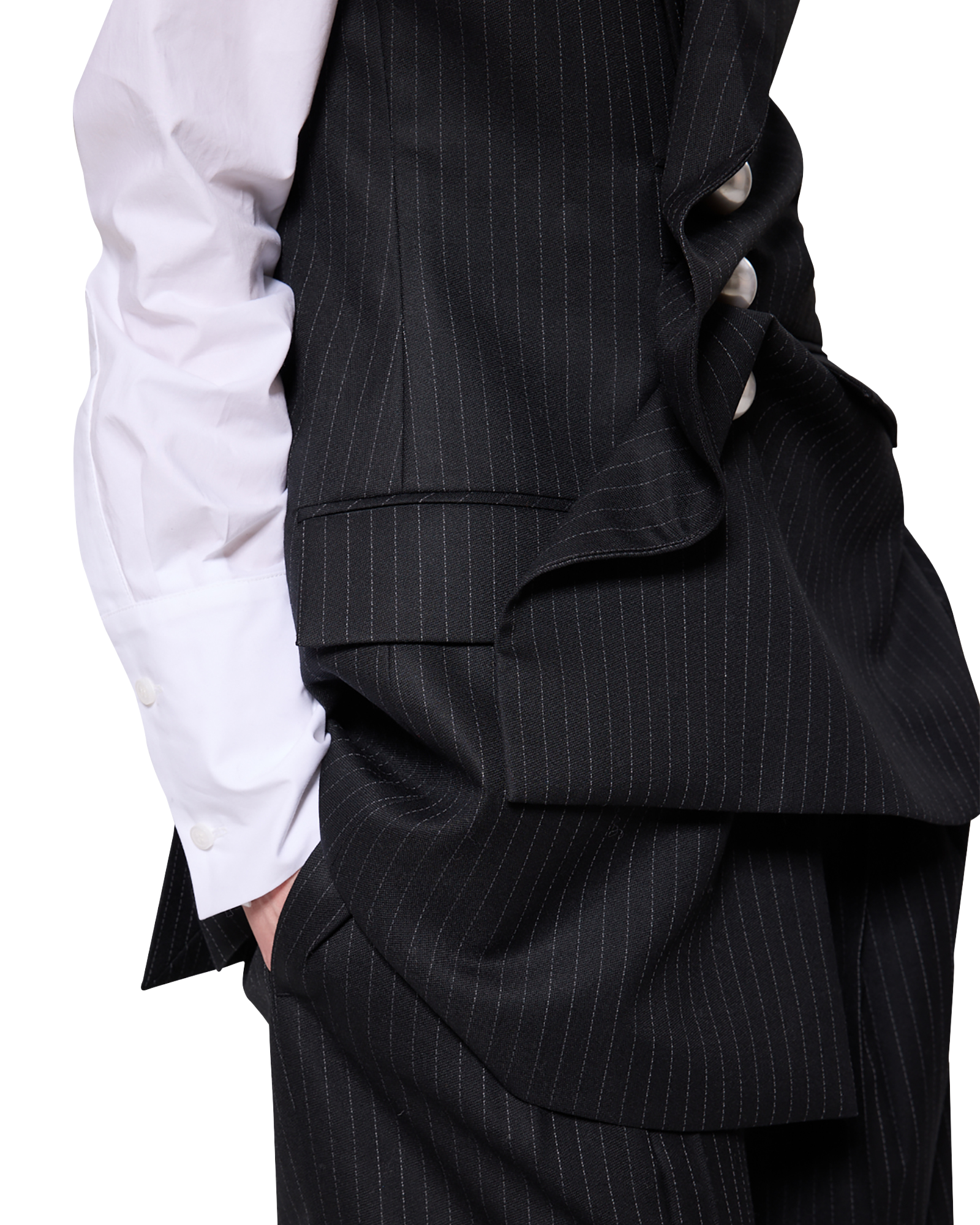 Kimhe Kim - Striped Venus Vest (Black) product image 11 | TRAB K-Fashion Australia