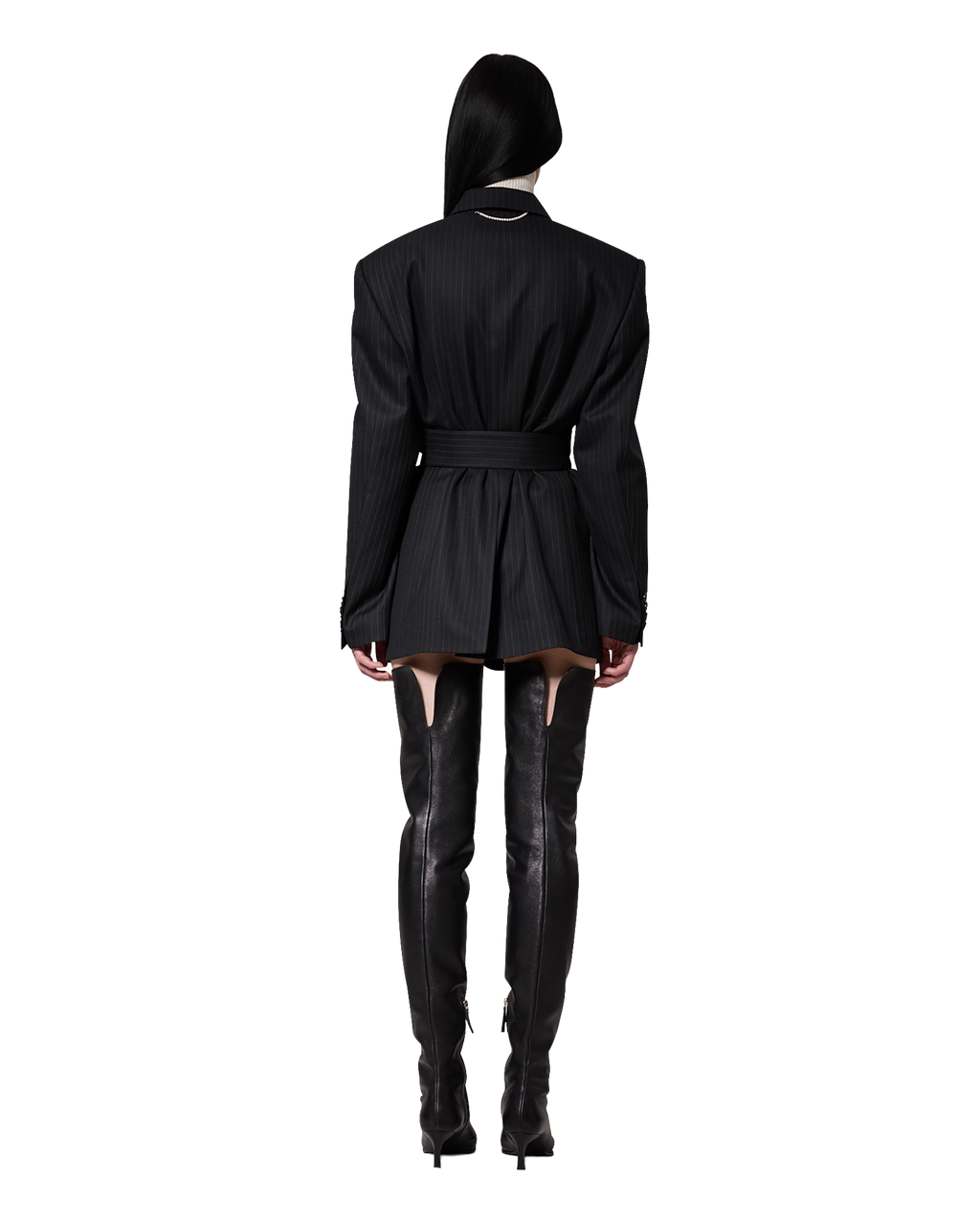 Kimhe Kim - Daniel Jacket With Belt (Black) product image 5 | TRAB K-Fashion Australia
