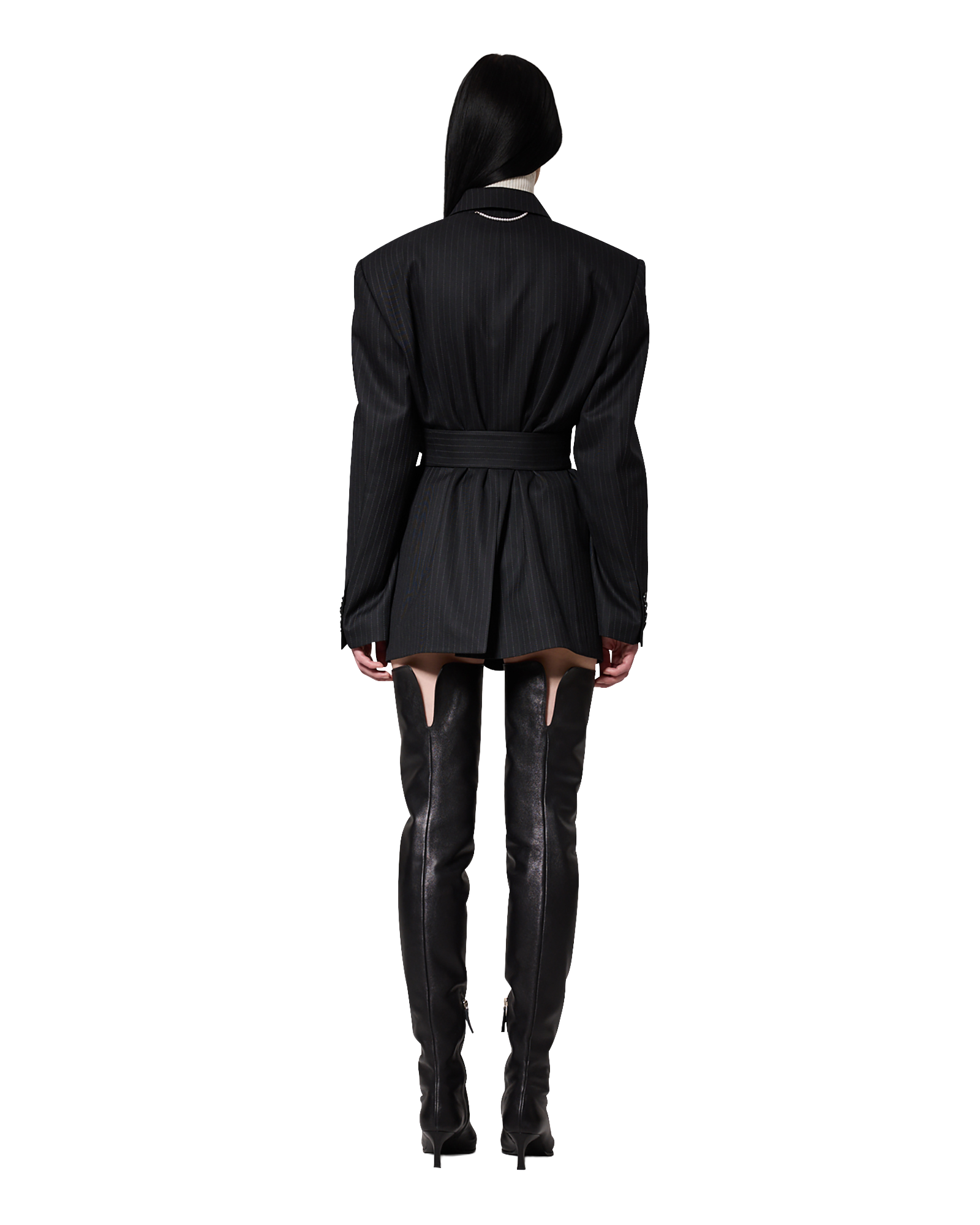 Kimhe Kim - Daniel Jacket With Belt (Black) product image 5 | TRAB K-Fashion Australia