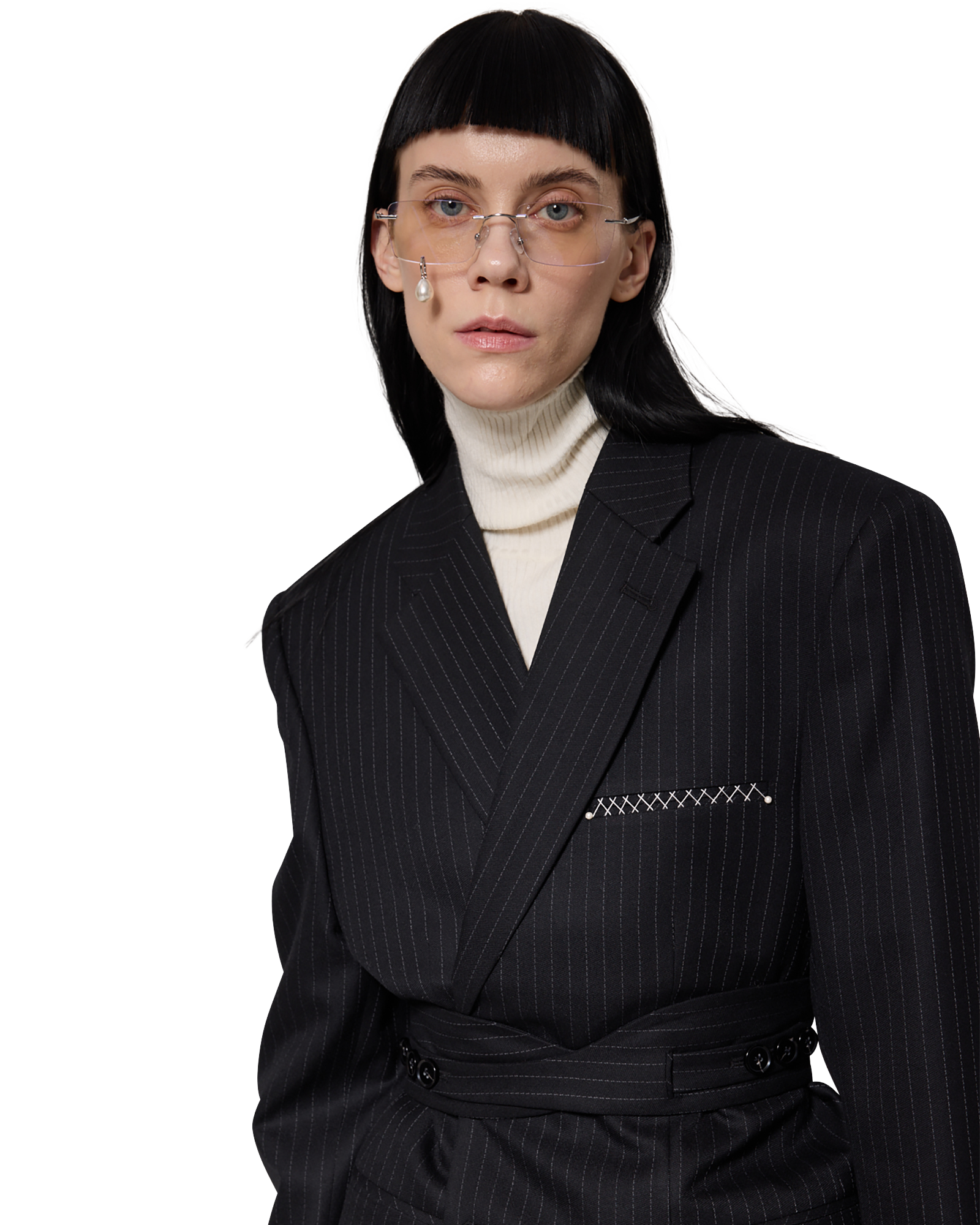 Kimhe Kim - Daniel Jacket With Belt (Black) product image 9 | TRAB K-Fashion Australia