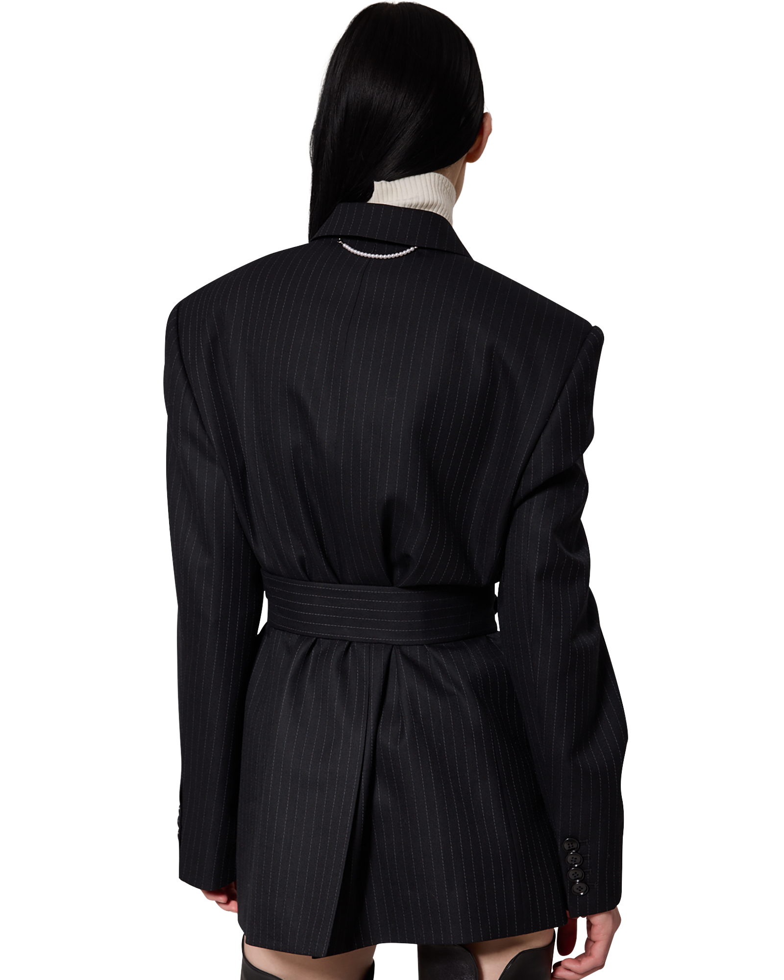 Kimhe Kim - Daniel Jacket With Belt (Black) product image 11 | TRAB K-Fashion Australia