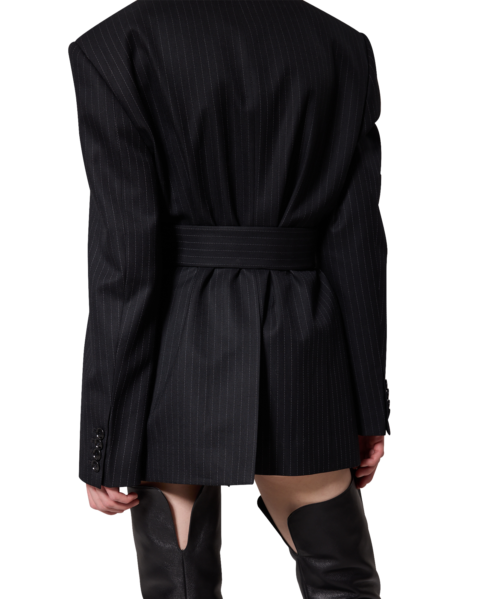 Kimhe Kim - Daniel Jacket With Belt (Black) product image 12 | TRAB K-Fashion Australia