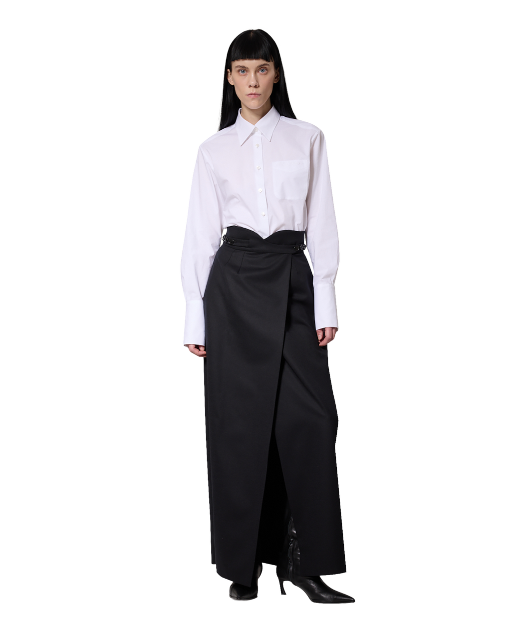 Kimhe Kim - Gabriel Long Skirt (Black) product image 1 | TRAB K-Fashion Australia