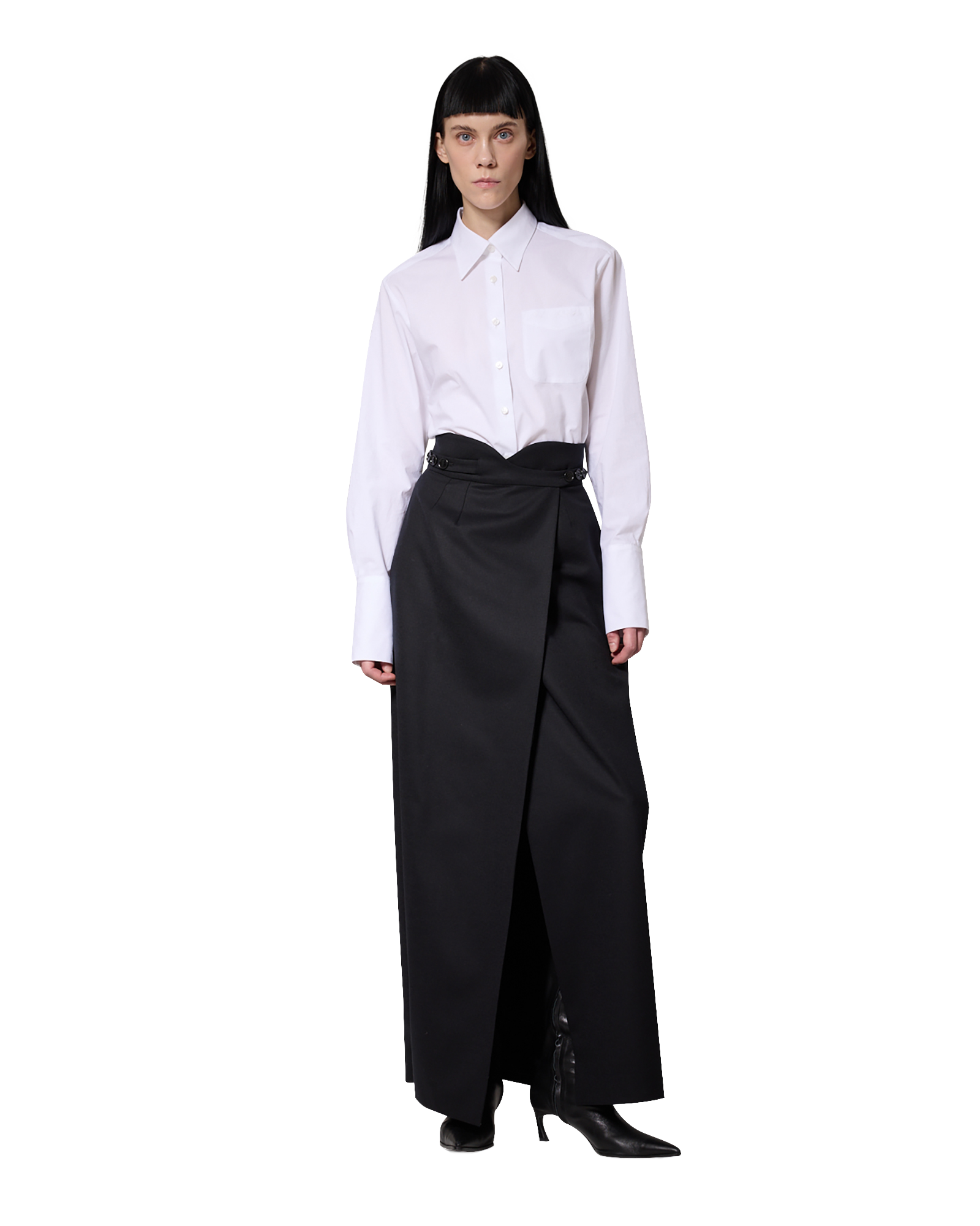 Kimhe Kim - Gabriel Long Skirt (Black) product image 1 | TRAB K-Fashion Australia