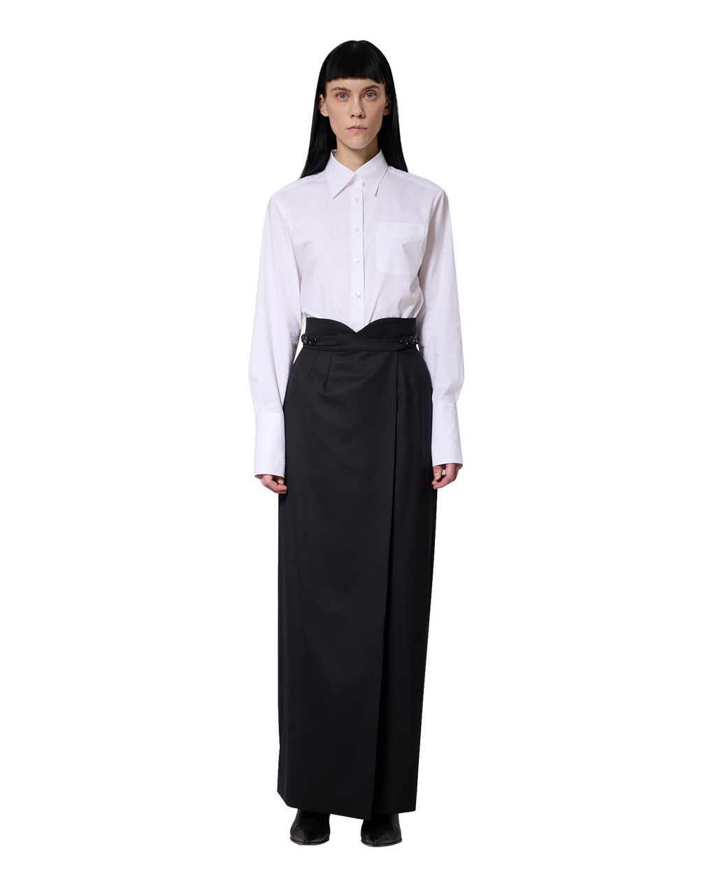 Kimhe Kim - Gabriel Long Skirt (Black) product image 2 | TRAB K-Fashion Australia