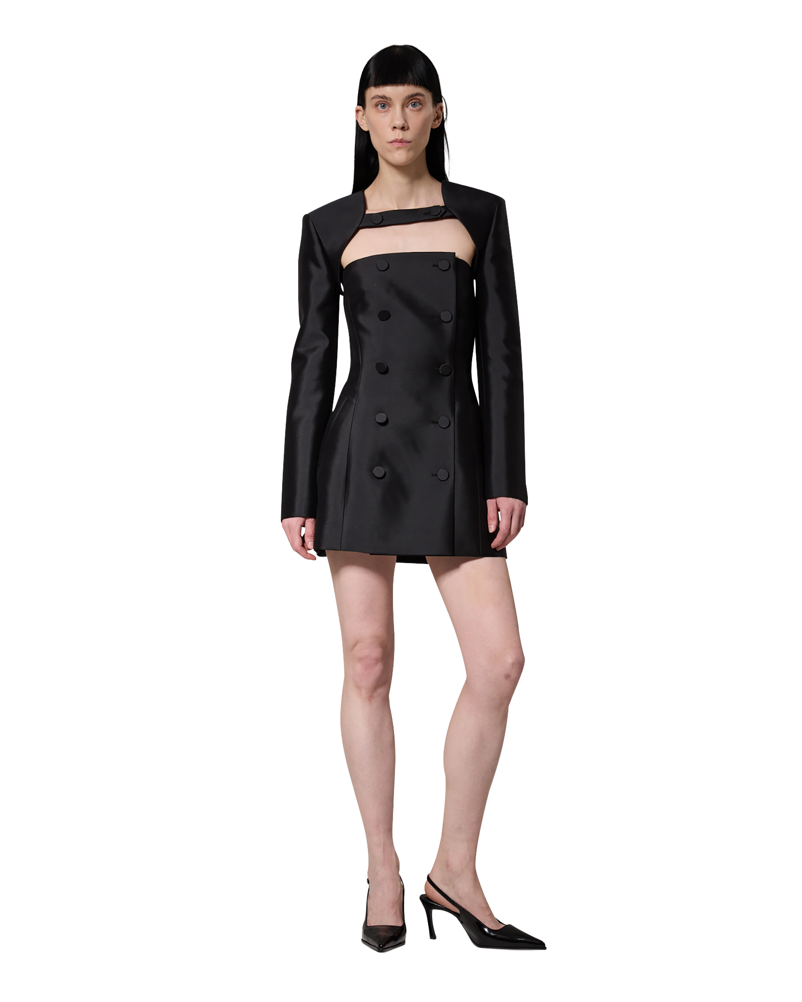Kimhe Kim - Emma Double Mini Dress (Black) product image 1 | TRAB K-Fashion Australia