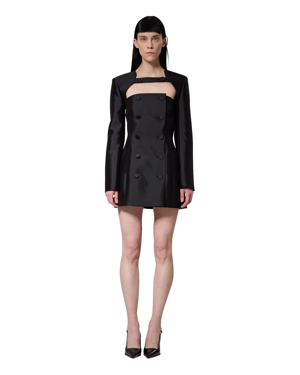 Kimhe Kim - Emma Double Mini Dress (Black) product image 2 | TRAB K-Fashion Australia