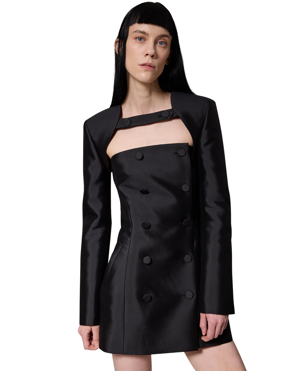 Kimhe Kim - Emma Double Mini Dress (Black) product image 6 | TRAB K-Fashion Australia