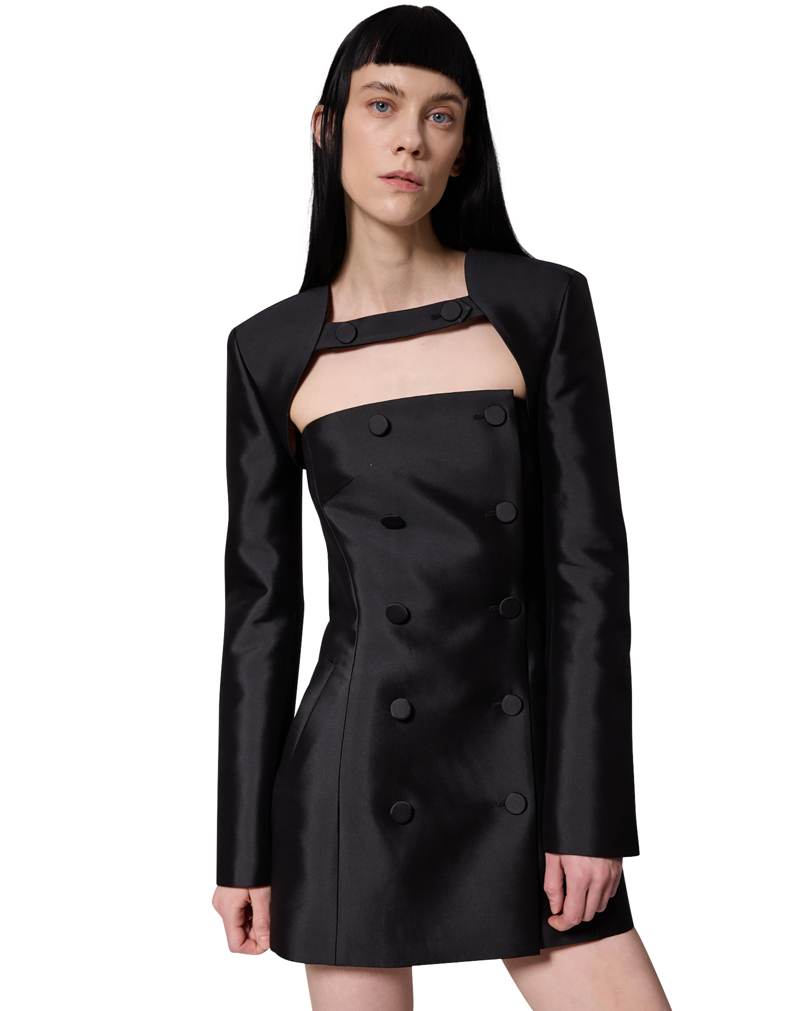 Kimhe Kim - Emma Double Mini Dress (Black) product image 6 | TRAB K-Fashion Australia