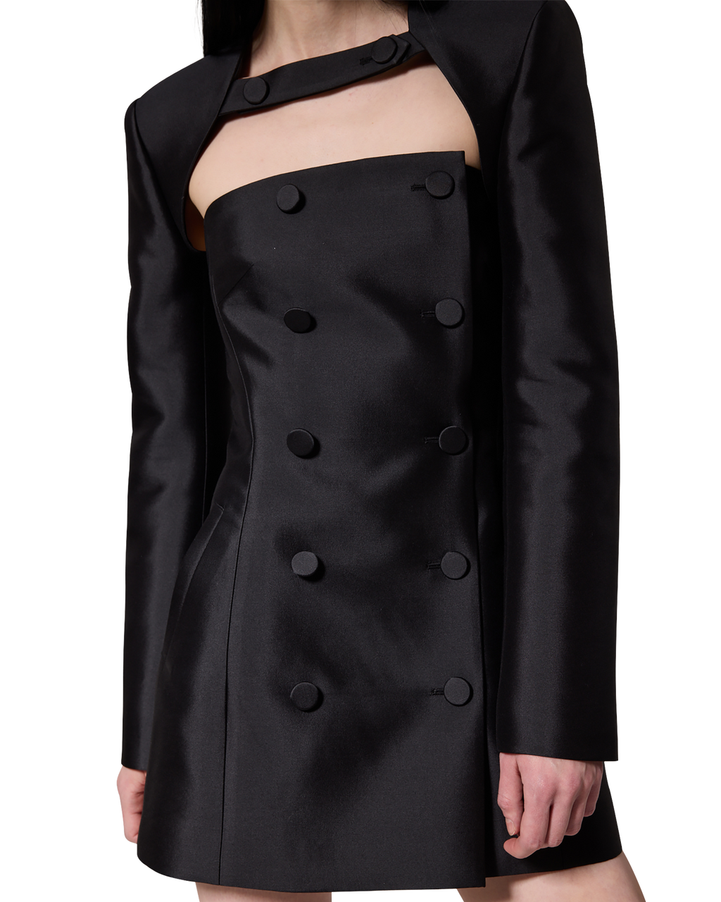 Kimhe Kim - Emma Double Mini Dress (Black) product image 7 | TRAB K-Fashion Australia