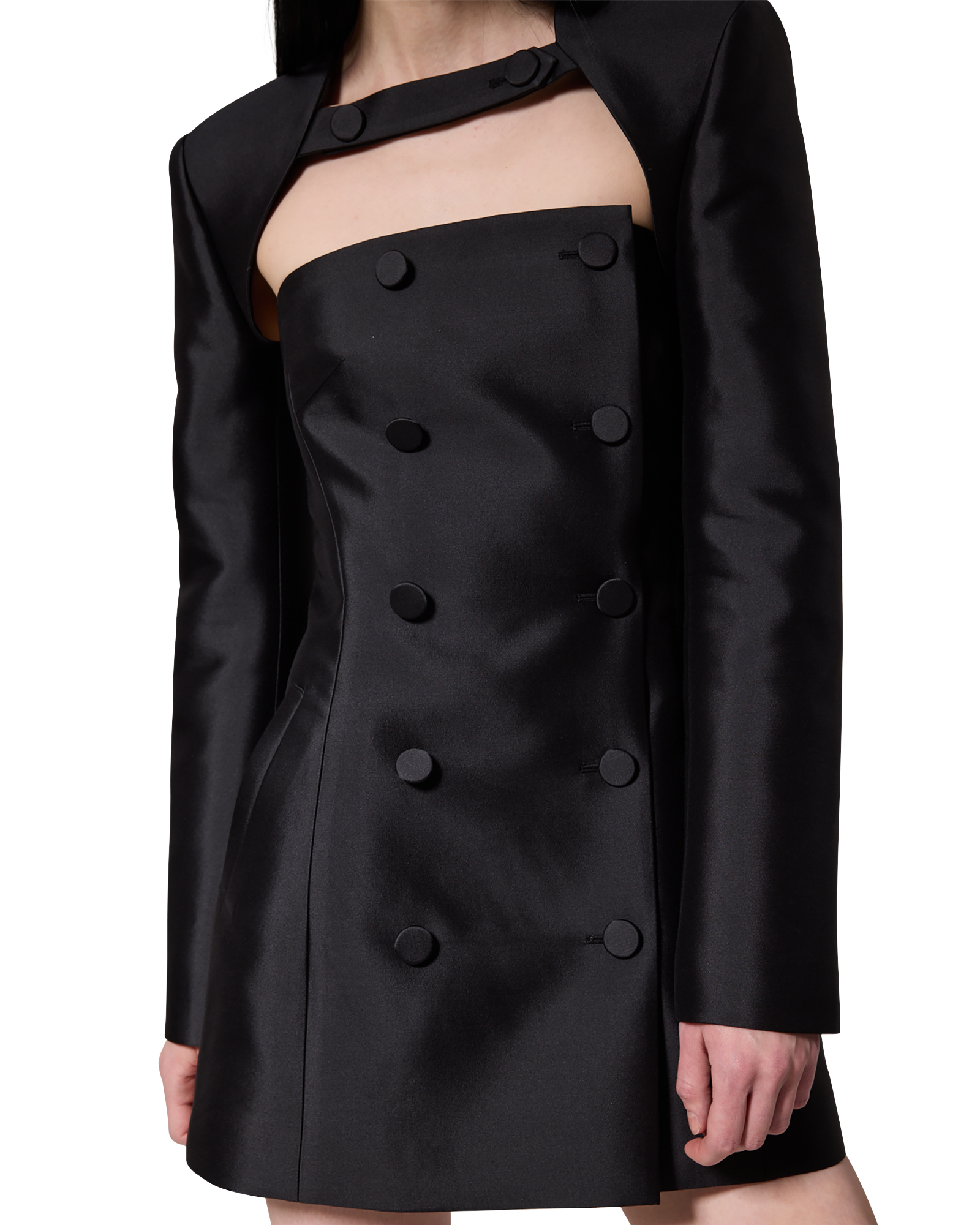 Kimhe Kim - Emma Double Mini Dress (Black) product image 7 | TRAB K-Fashion Australia